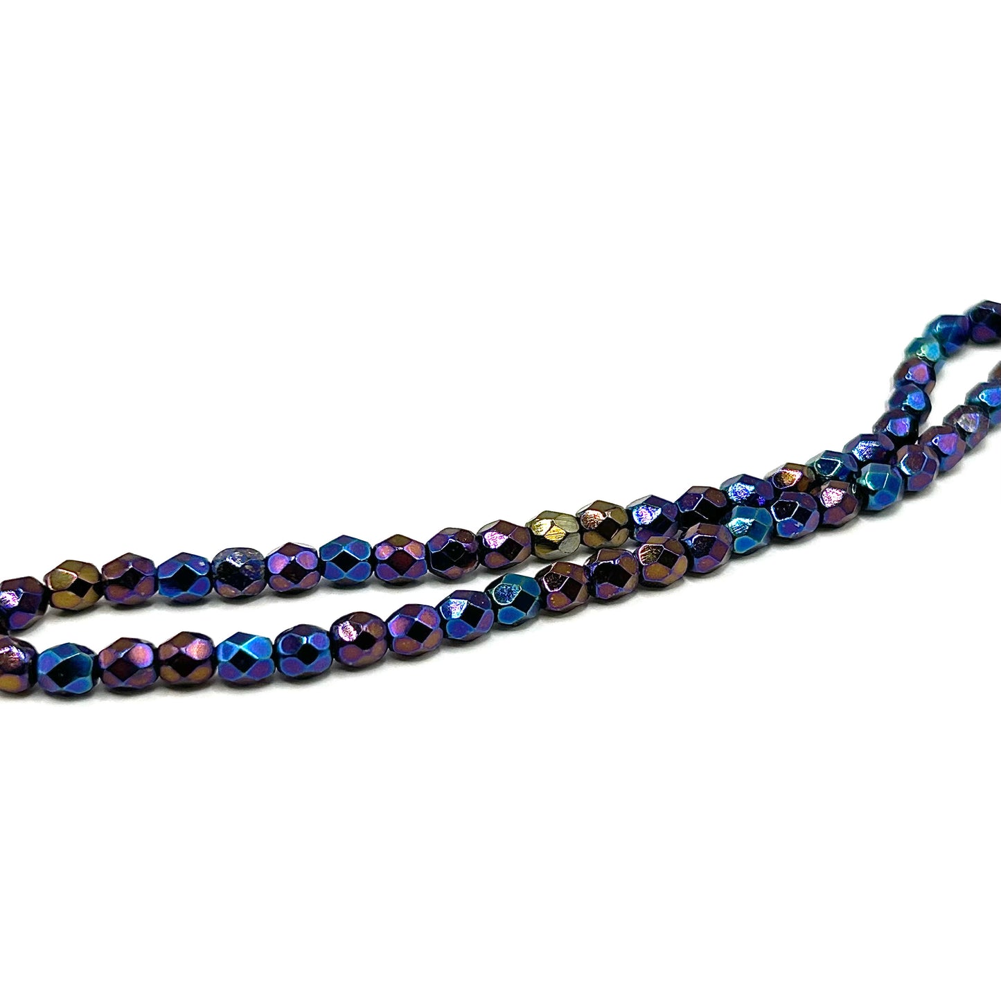 Firepolish 4MM - Iris Blue - Strand 50