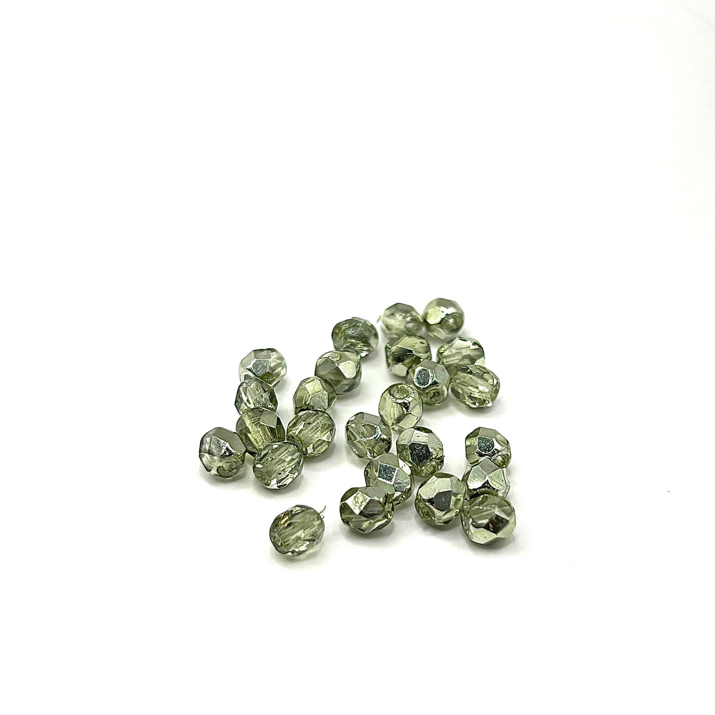 Firepolish 4MM - Crystal Light Green - Strand 50