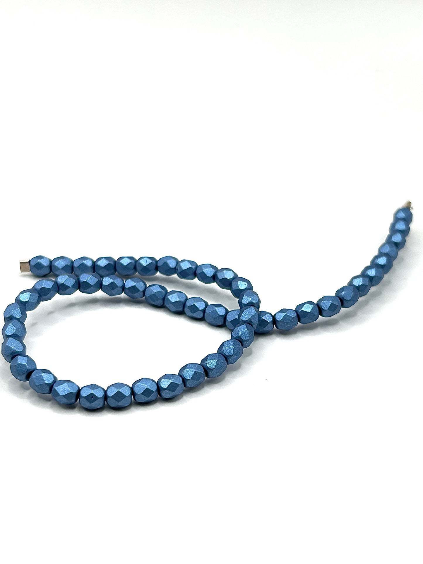 Firepolish 4MM - Alabaster Metallic Sea Blue - 50