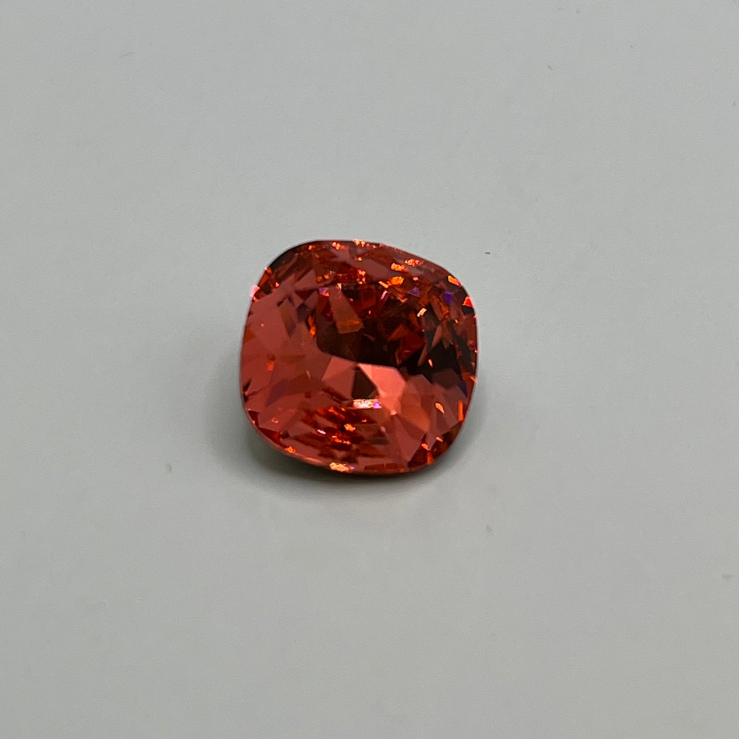 Swarovski Rounded Square 12MM Crystal Padparadscha