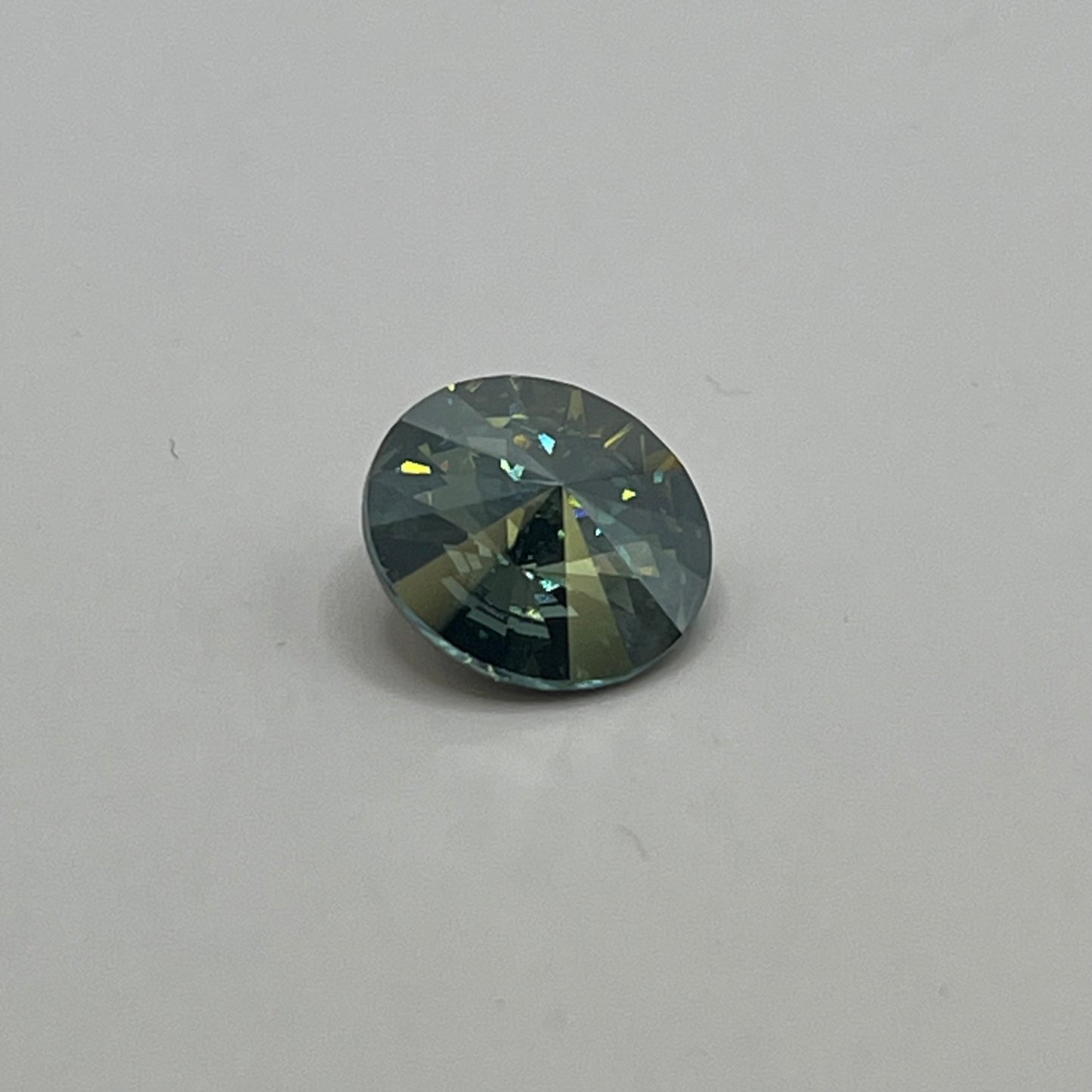 Swarovski 12MM Rivoli A1122 - Aqua Golden Shadow