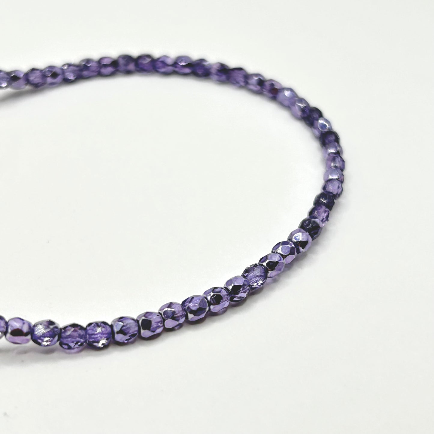 Firepolish 3MM - Crystal Violet Metallic Ice - Strand 50