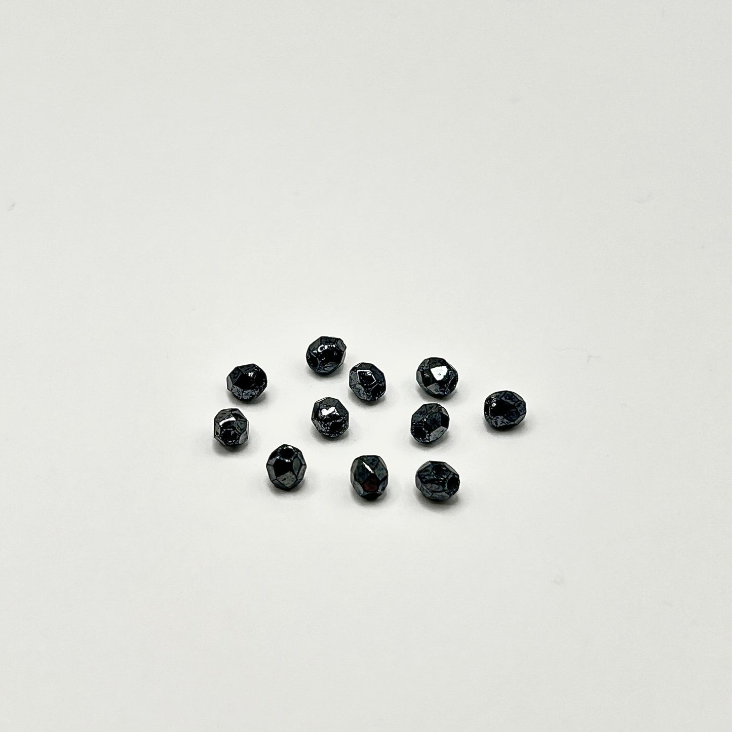 Firepolish 3MM - Hematite - Strand 50