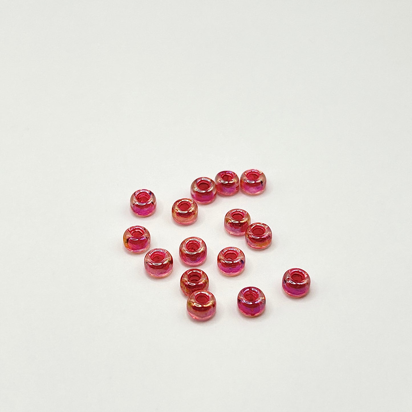 Miyuki 6/0 - Hot Pink Lined / Crystal AB - 10g