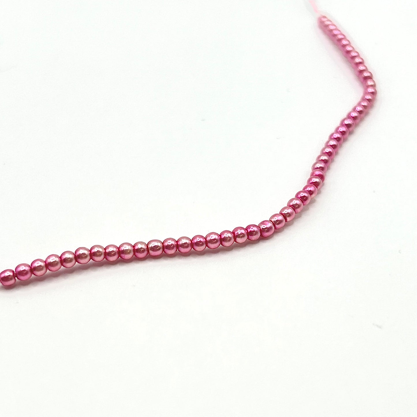 Czech Pearl 2MM - Hot Pink - Bag 50