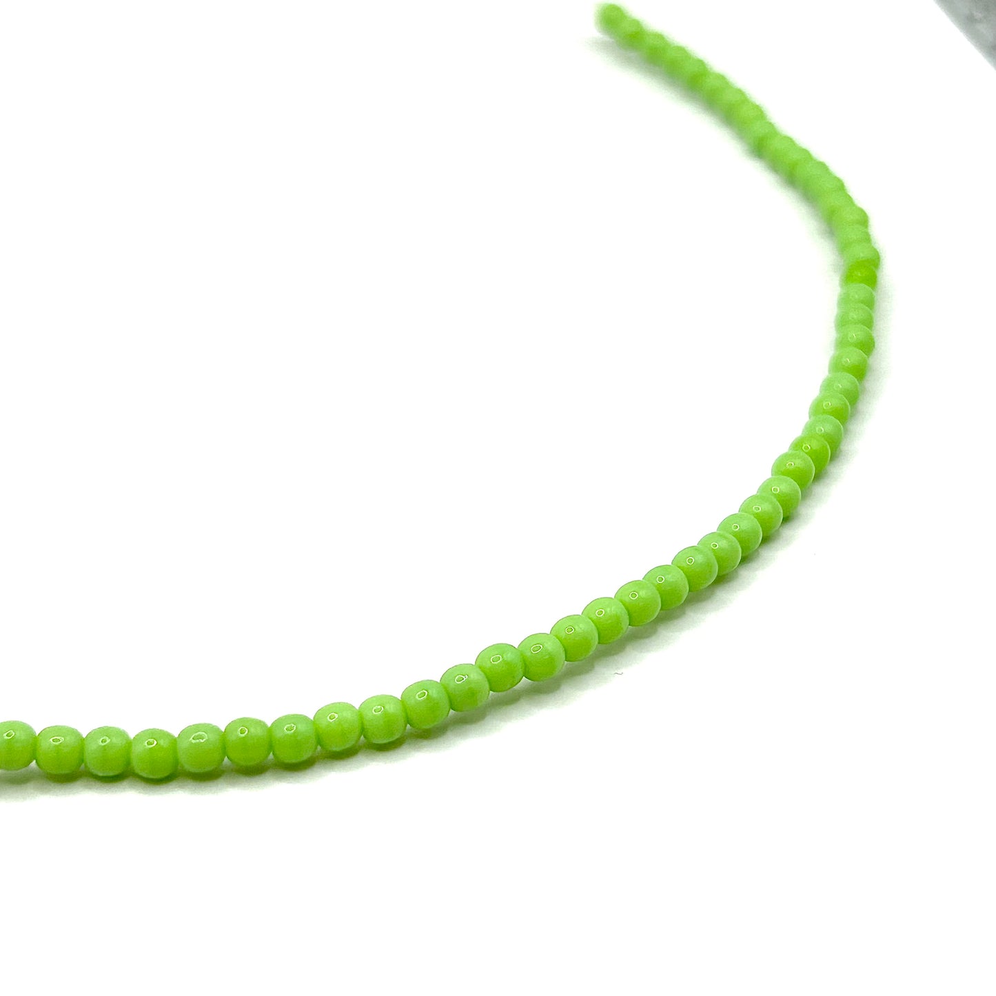 Czech Druks 3MM - Opaque Lime - Bag 50
