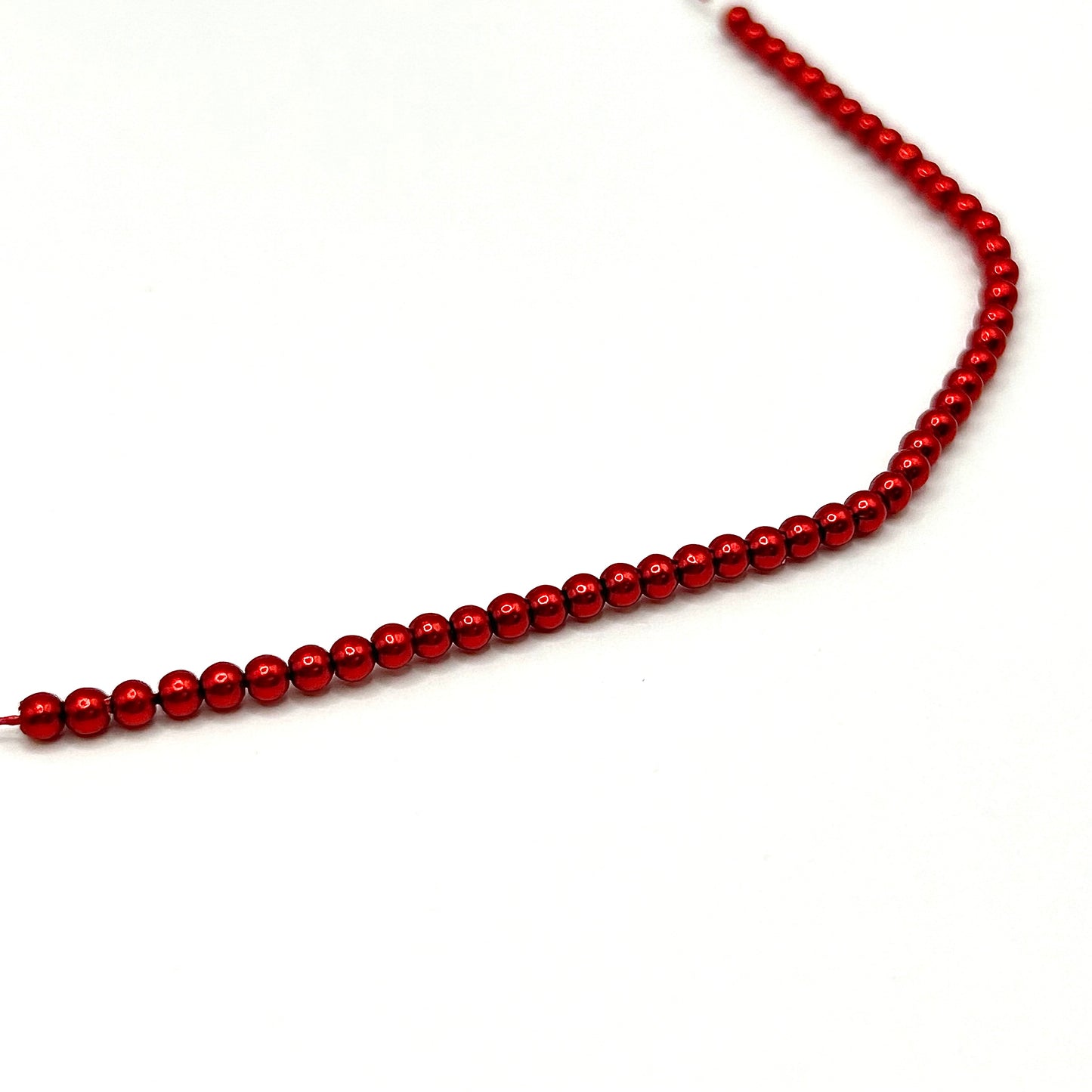 Czech Pearl 2MM - Cherry Red - Bag 50