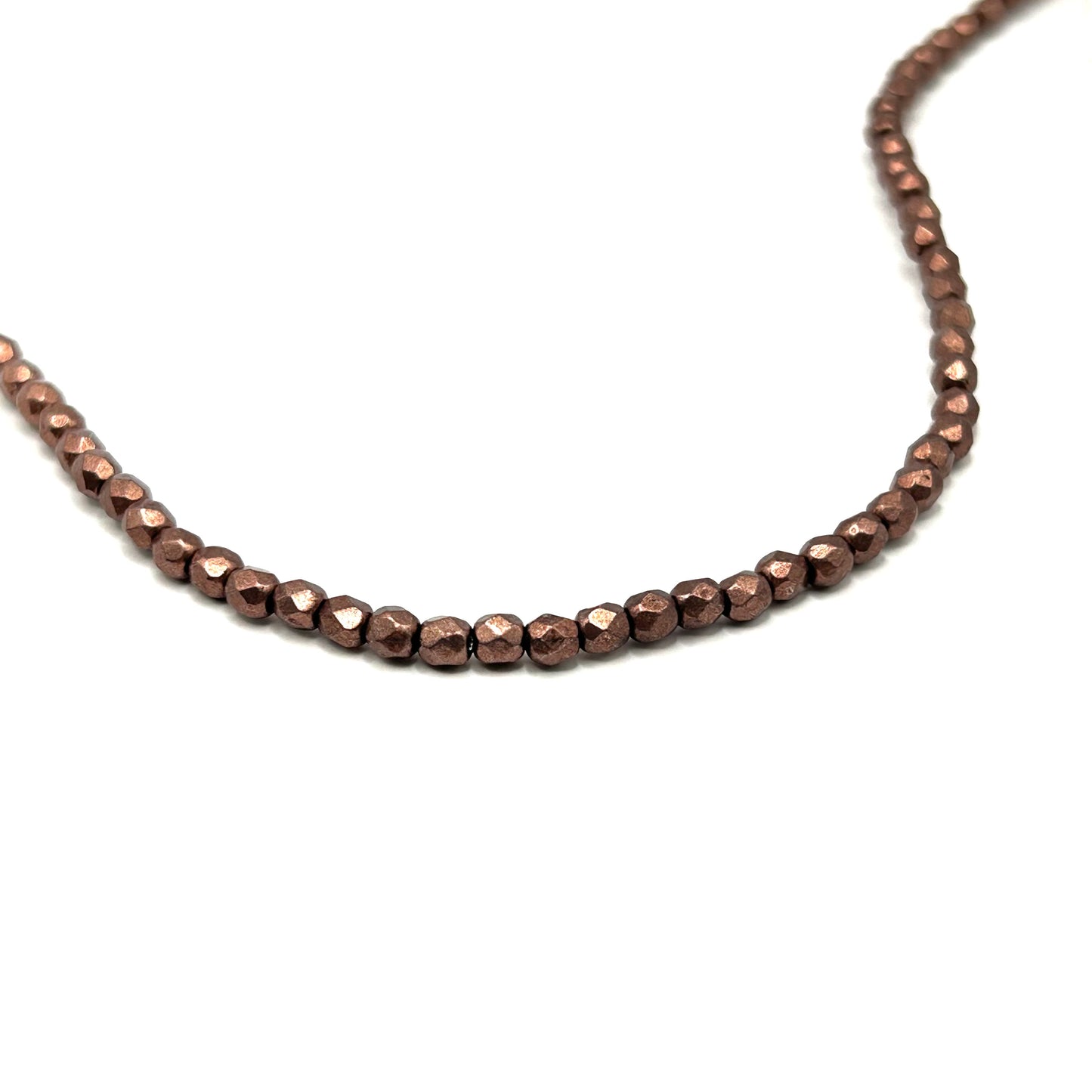 Firepolish 3MM - Sueded Gold Ash Rose - Strand 50