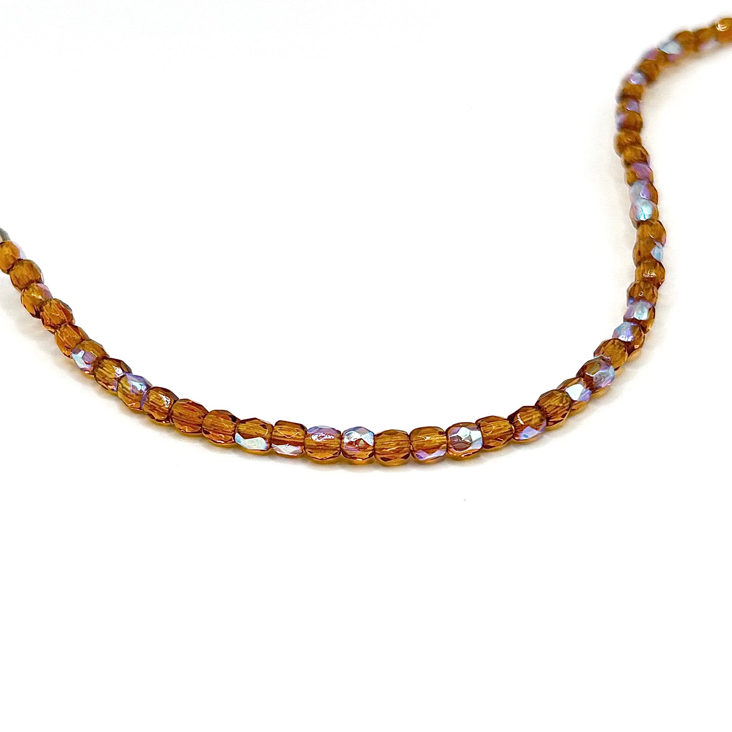 Firepolish 3MM Round - Madiera Topaz AB - Strand 50