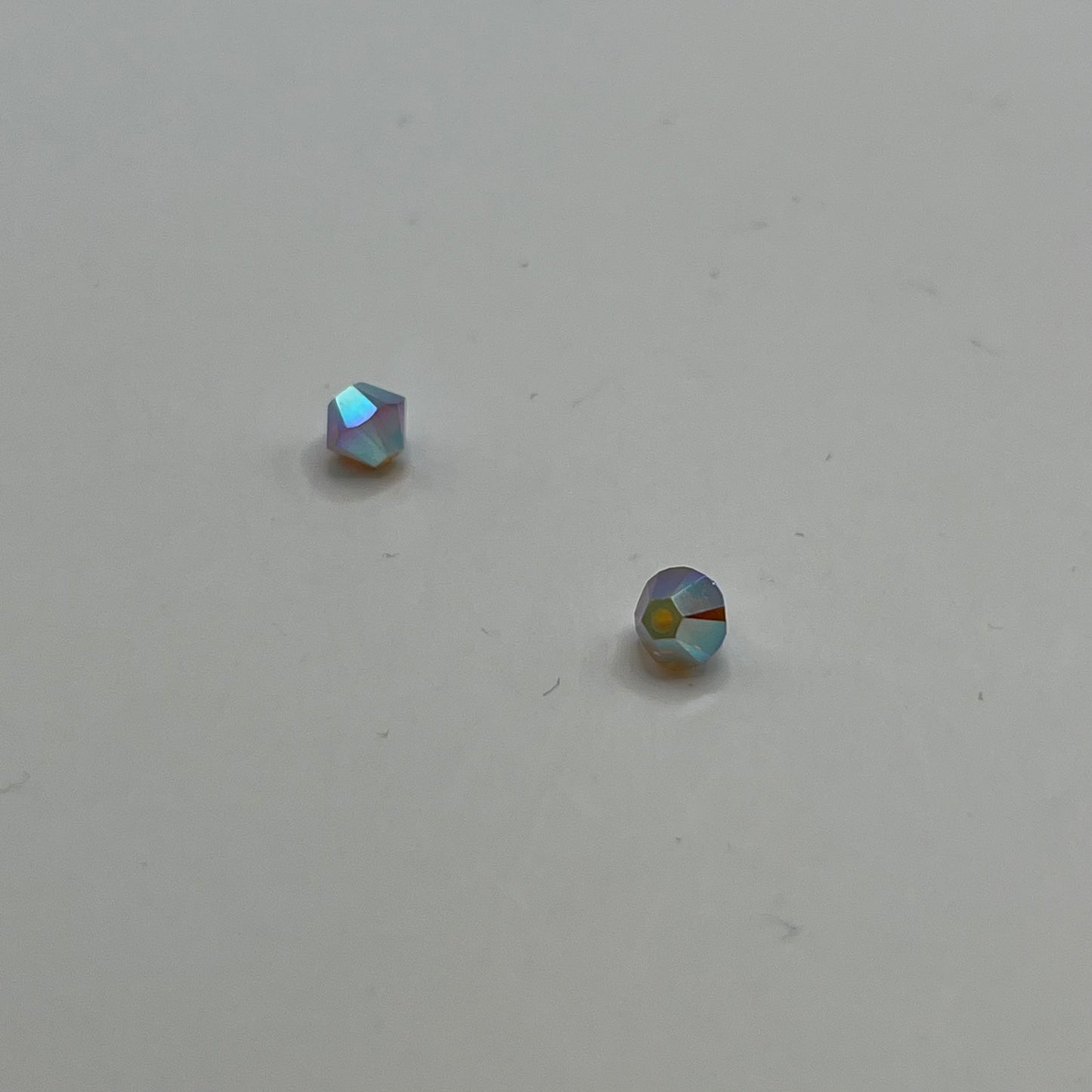 Swarovski 4MM Bicones - Light Grey Opal AB2X (12pcs)