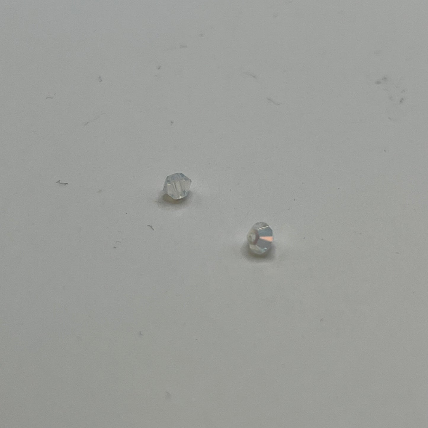 Swarovski 3MM Bicones - White Opal AB (24pcs)