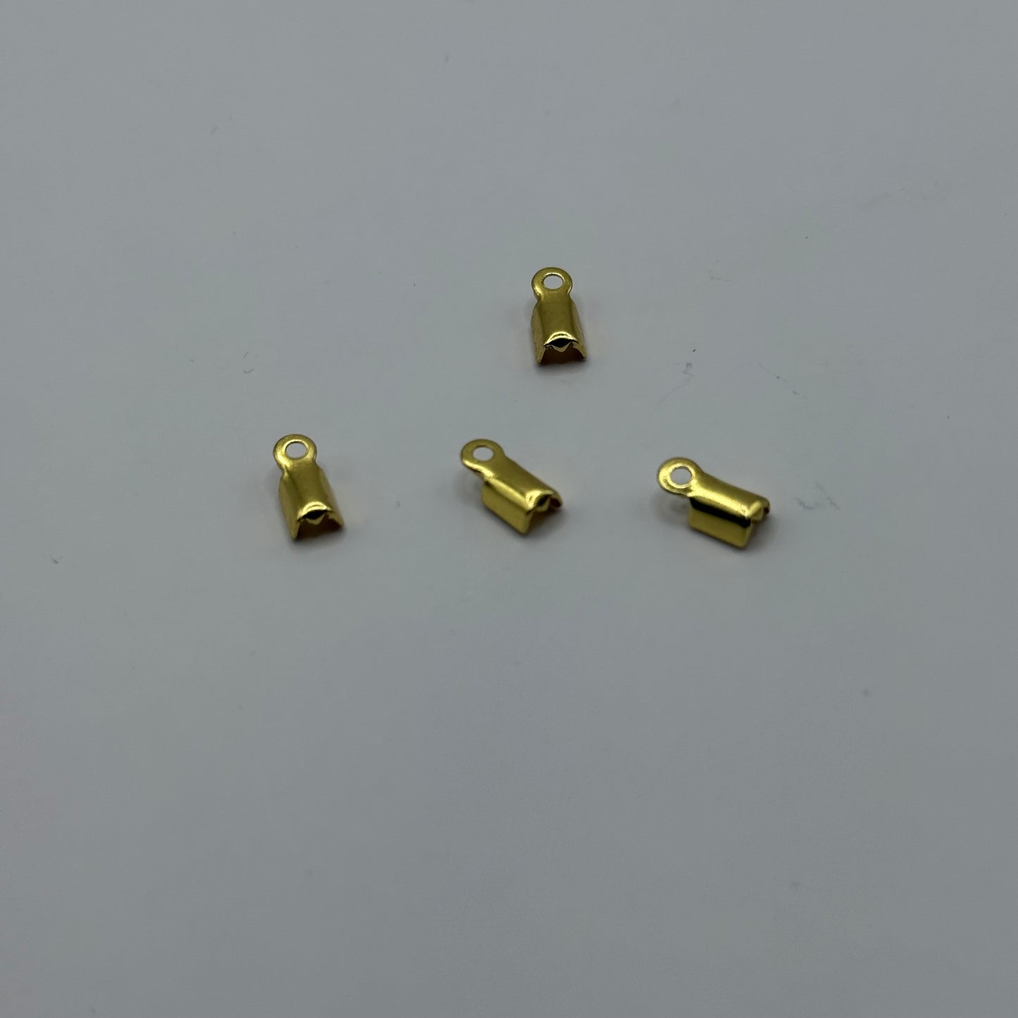Fold Over Crimp - Gold - 9x4mm - (2pcs)