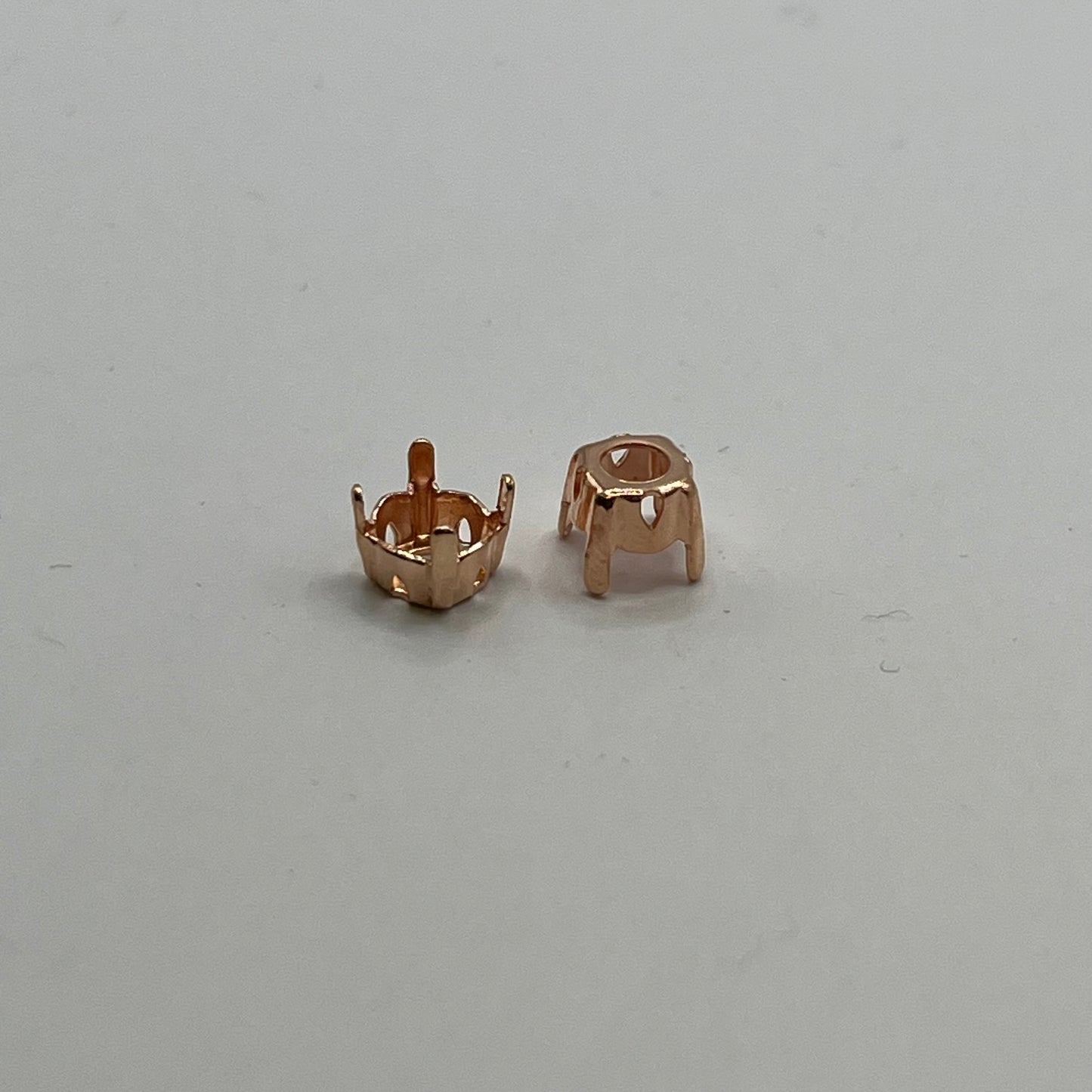 Swarovski 6MM Chaton Setting A1088 - Rose Gold Plated (2pcs)