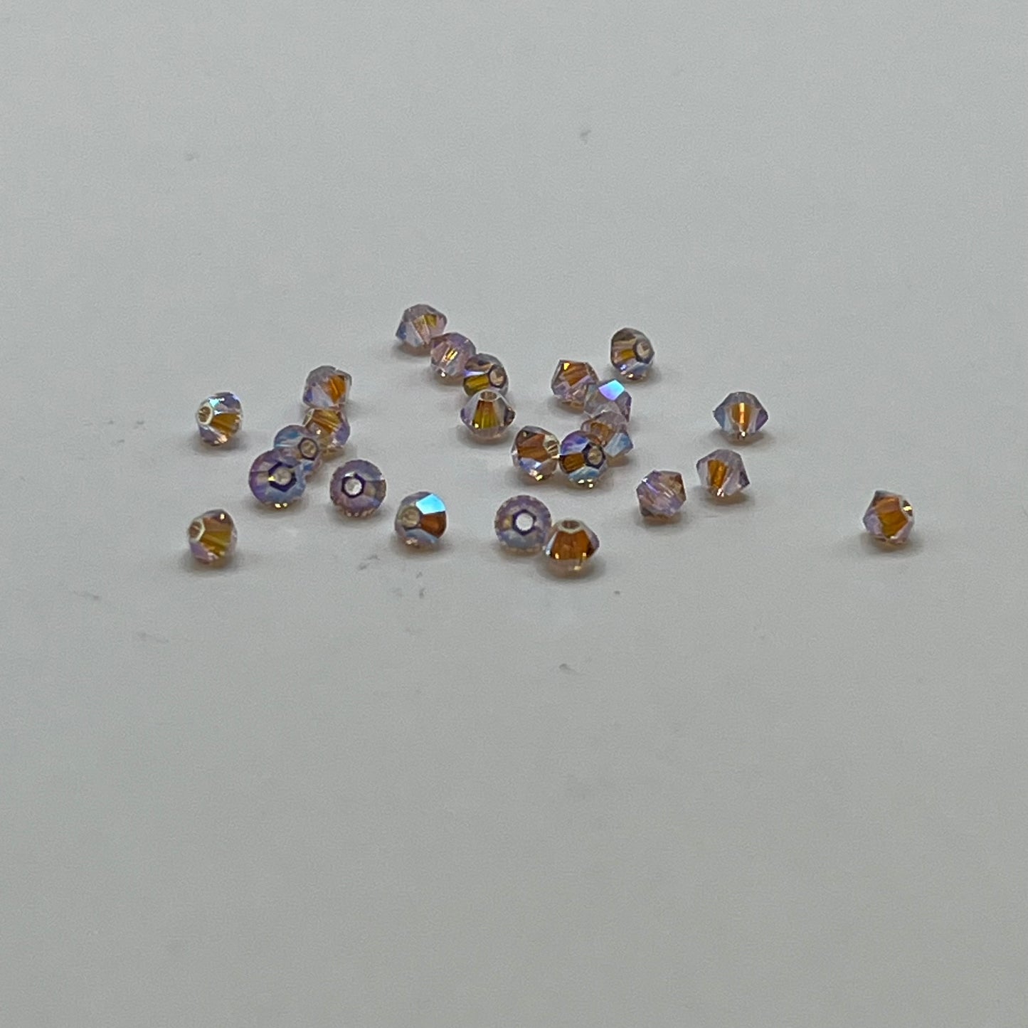 Swarovski 3MM Bicones - Vintage Rose AB2X (24pcs)