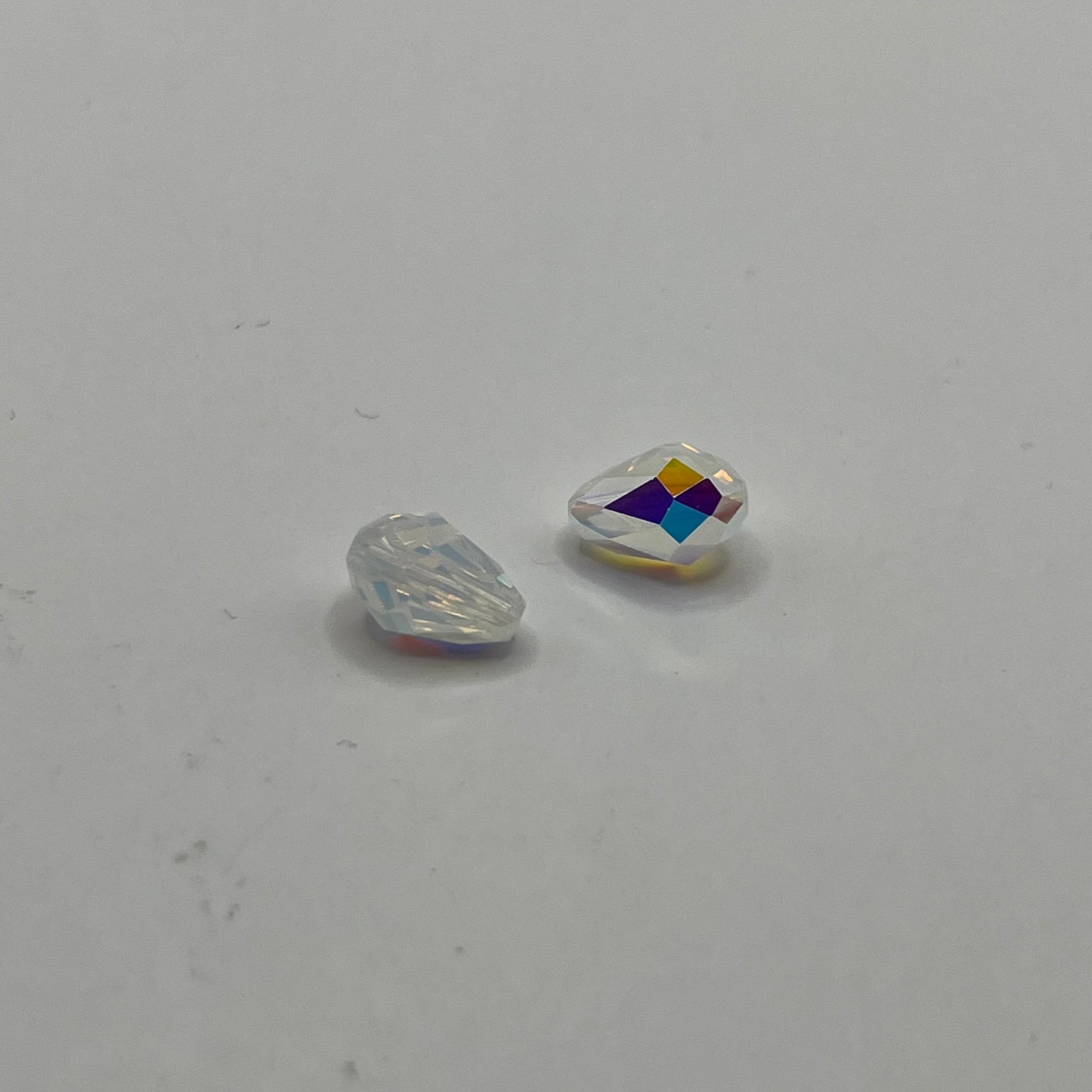 Swarovski 9x6MM Teardrop - White Opal (2pcs)