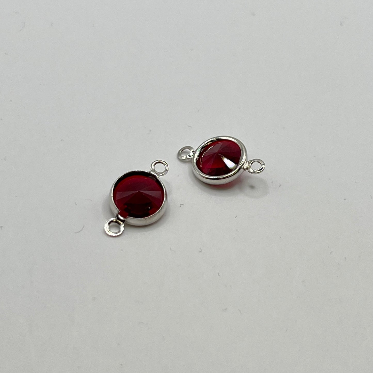 Swarovski Daisy Connector Double Loop SS39 - Siam (2pcs)