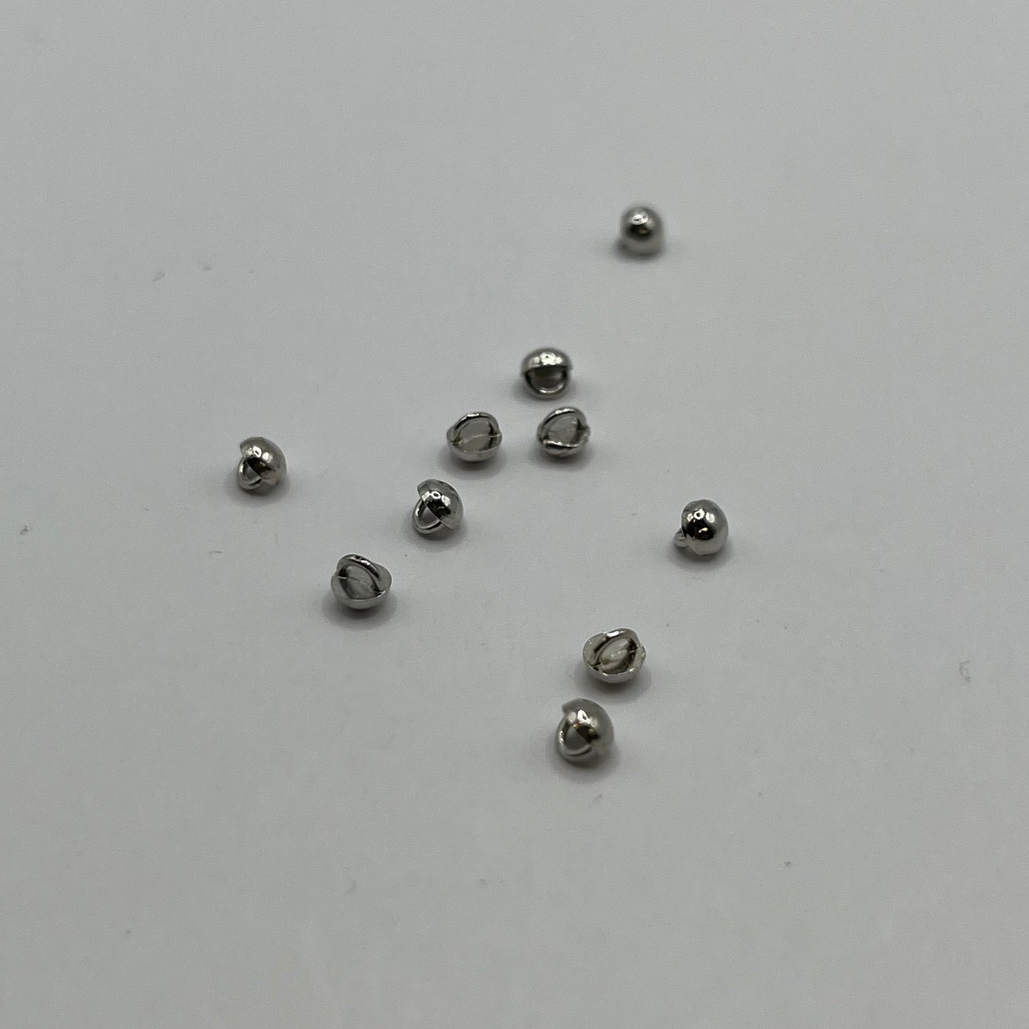 Crystalett Stud Buttons - Silver Rhodium (10pcs)