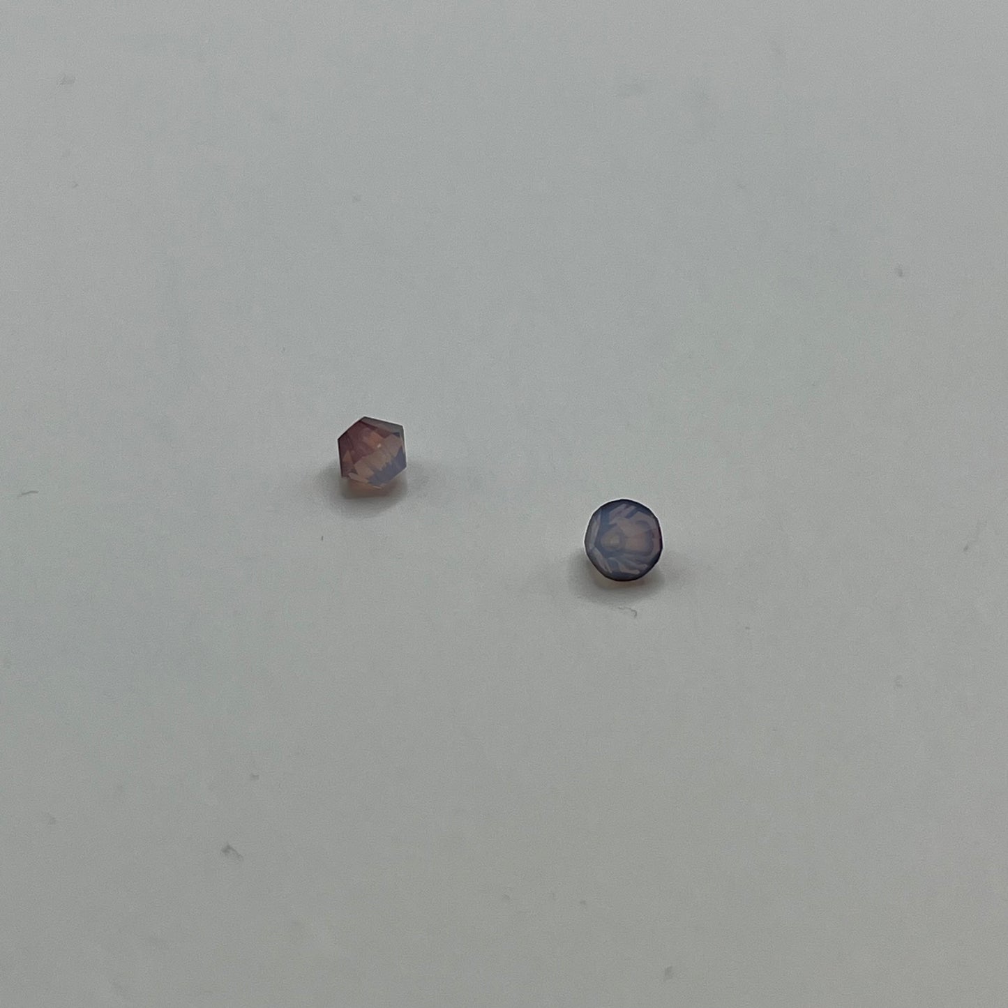 Swarovski 4MM Bicones - White Opal Antique Pink (12pcs)