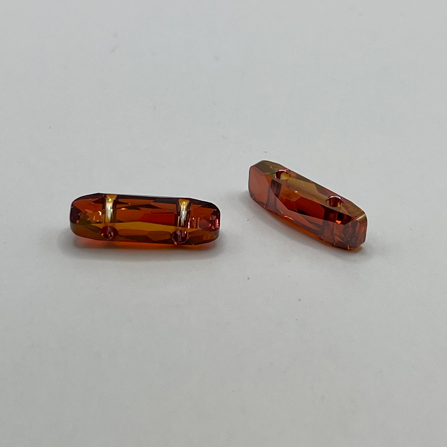 Swarovski 19x5MM Column Bead - Red Magma (2pcs)