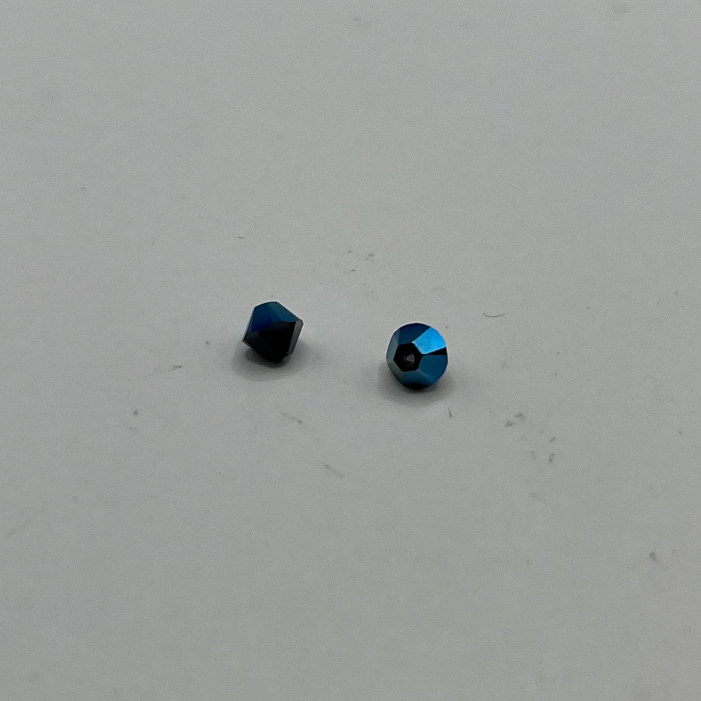 Swarovski 4MM Bicones - Jet Metallic Blue (12pcs)