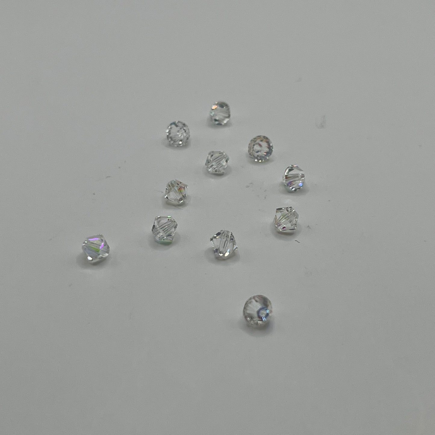 Swarovski 4MM Bicones - Crystal Transmission (12pcs)