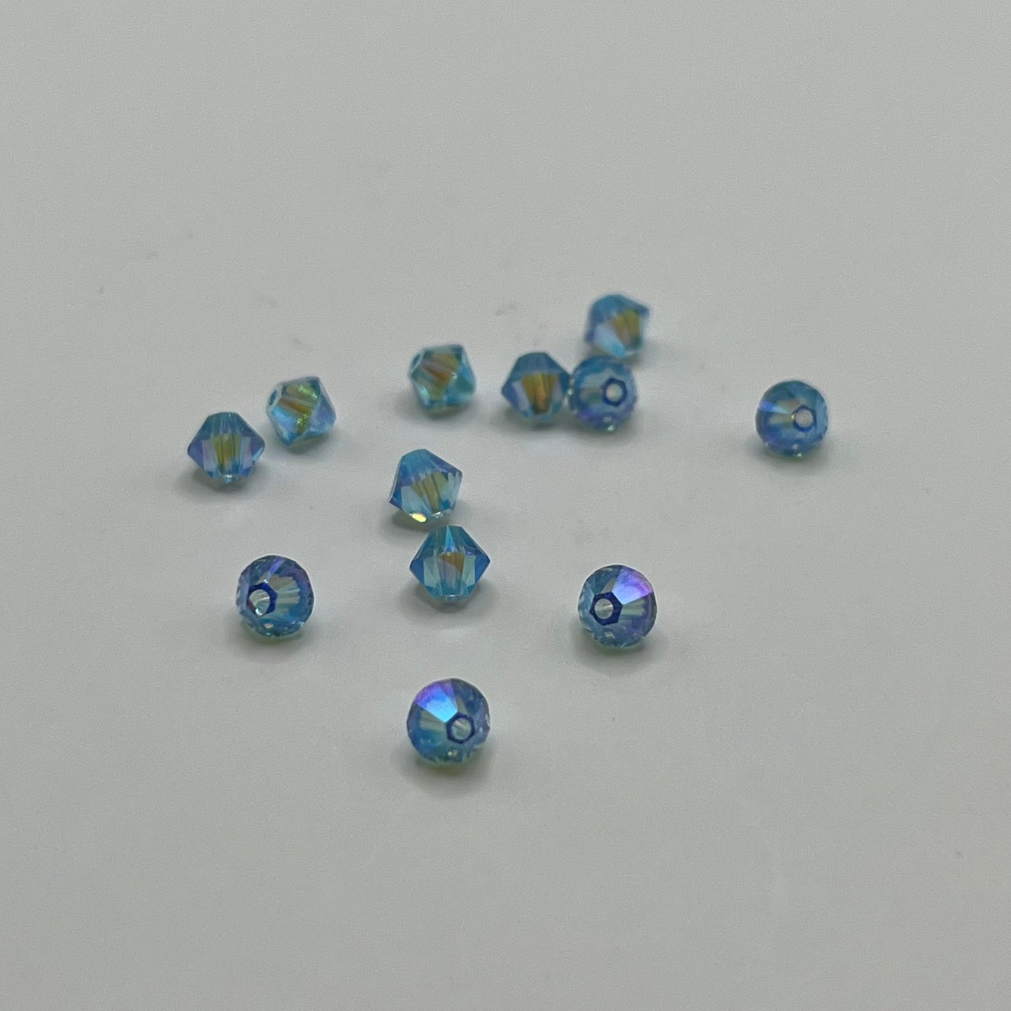 Swarovski 4MM Bicones - Aquamarine AB2X (12pcs)