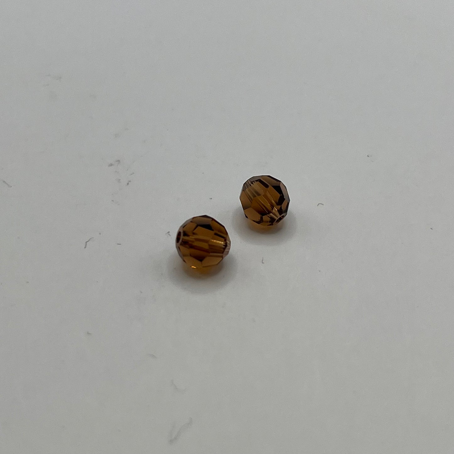 Swarovski 6MM Round Faceted A5000 - Smoky Topaz (12pcs)