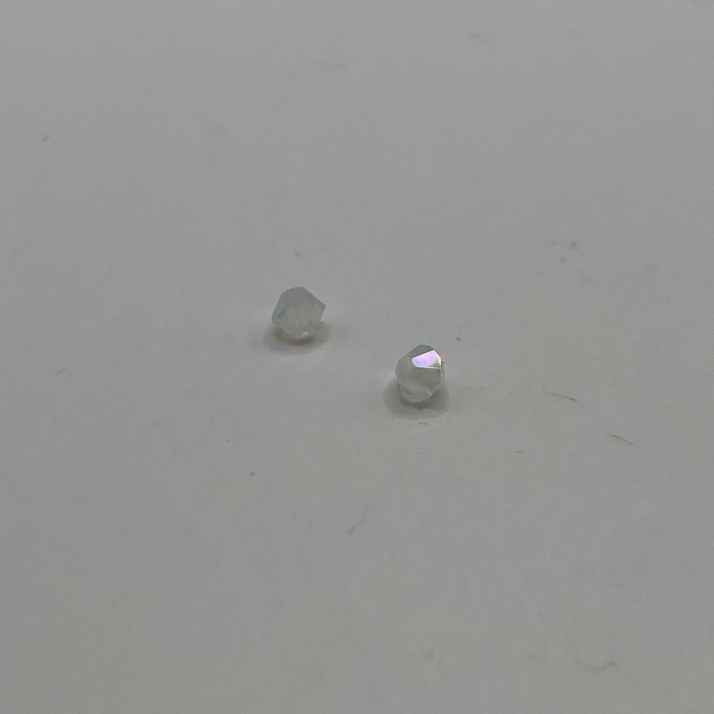 Swarovski 4MM Bicones - White Opal Ice (12pcs)