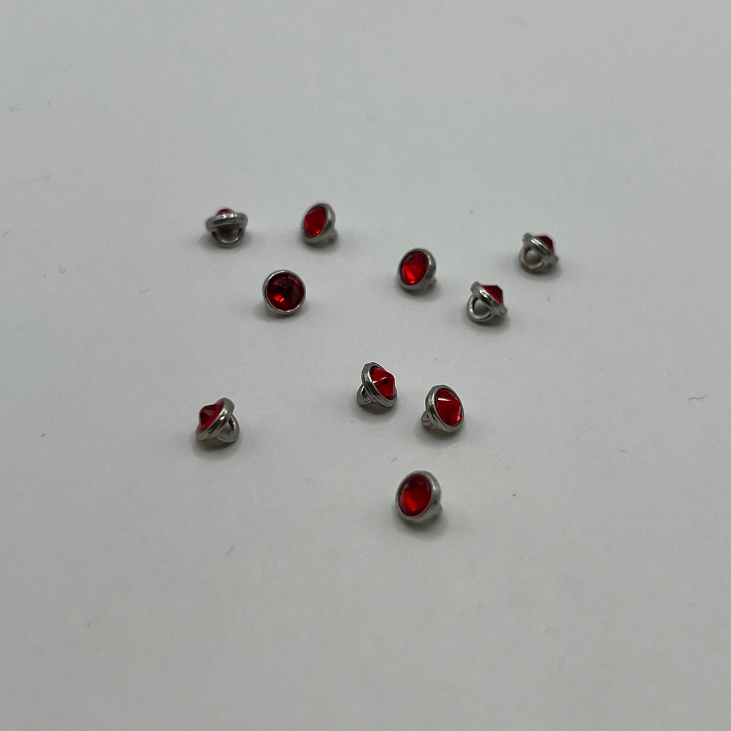 Swarovski 3MM Crystaletts - Light Siam / Silver Rhodium (10pcs)