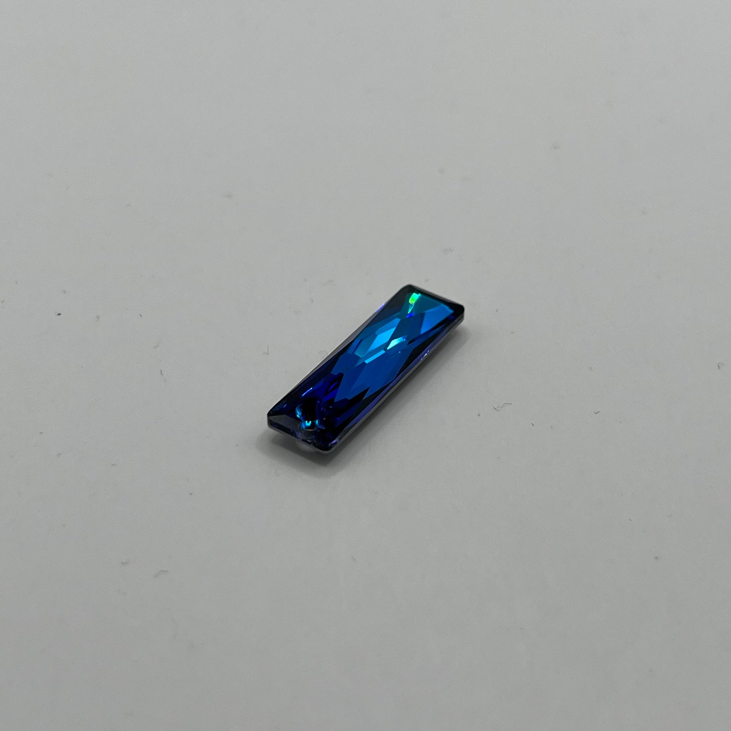 Swarovski 25x7MM Queen Baguette Pendant A6465 - Bermuda Blue