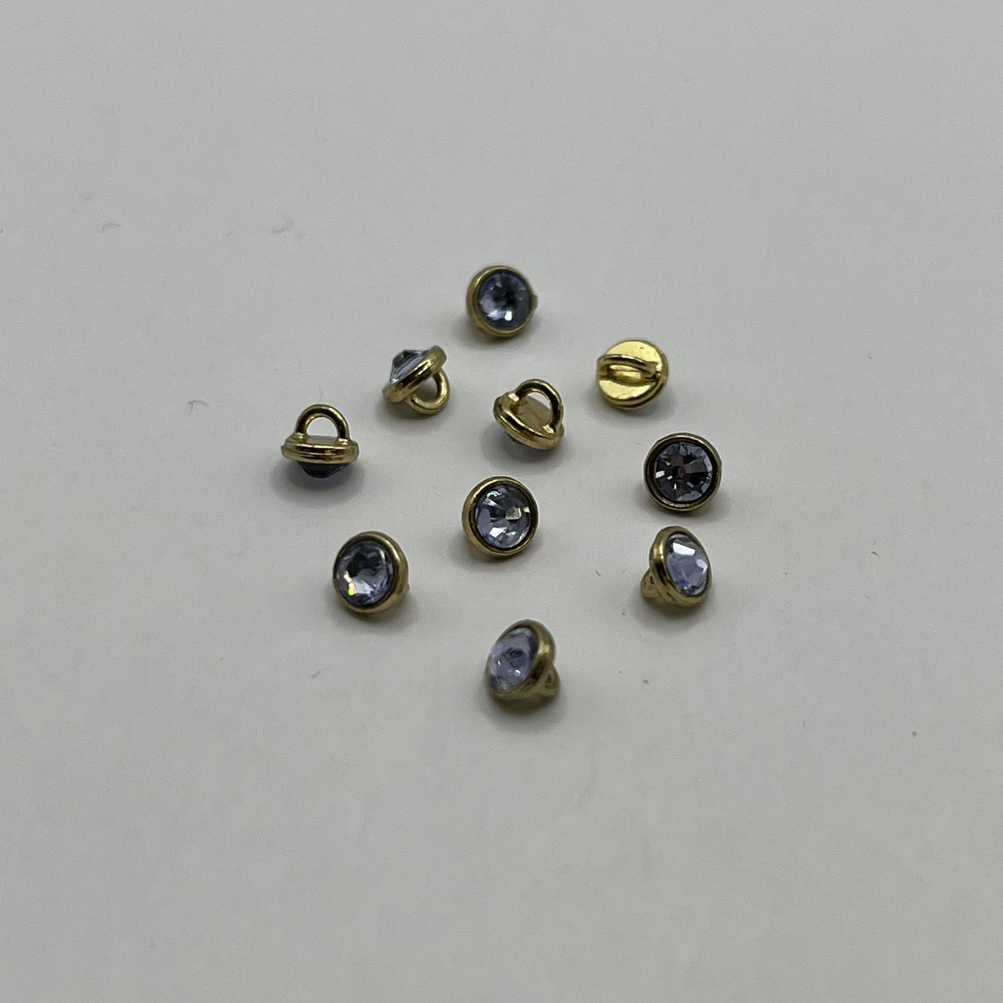 Swarovski 3MM Crystaletts - Provence Lavender / Gold (10pcs)