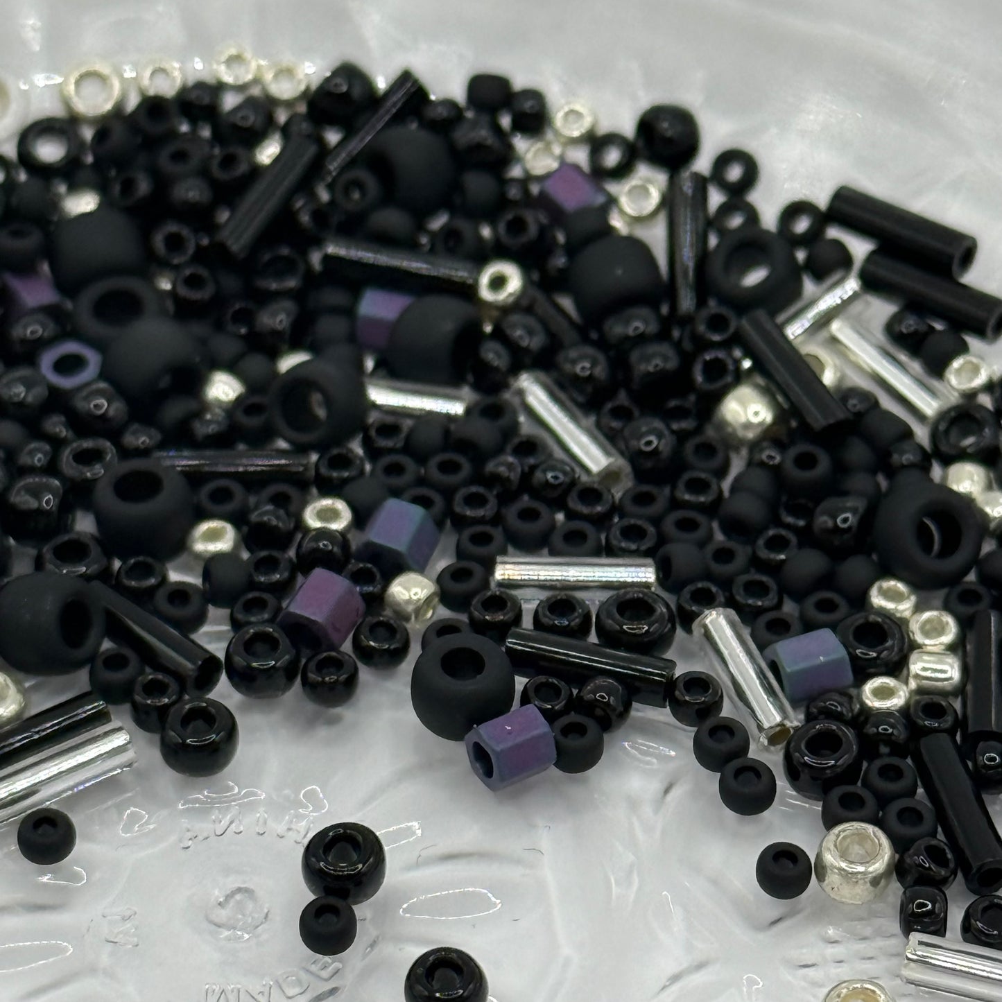 TOHO Varied Yozora- Jet/Silver Mix - 7.5 gm