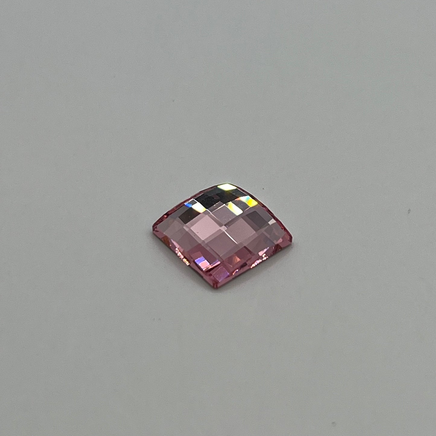 Swarovski 10MM Chessboard Square Foiled Light Rose