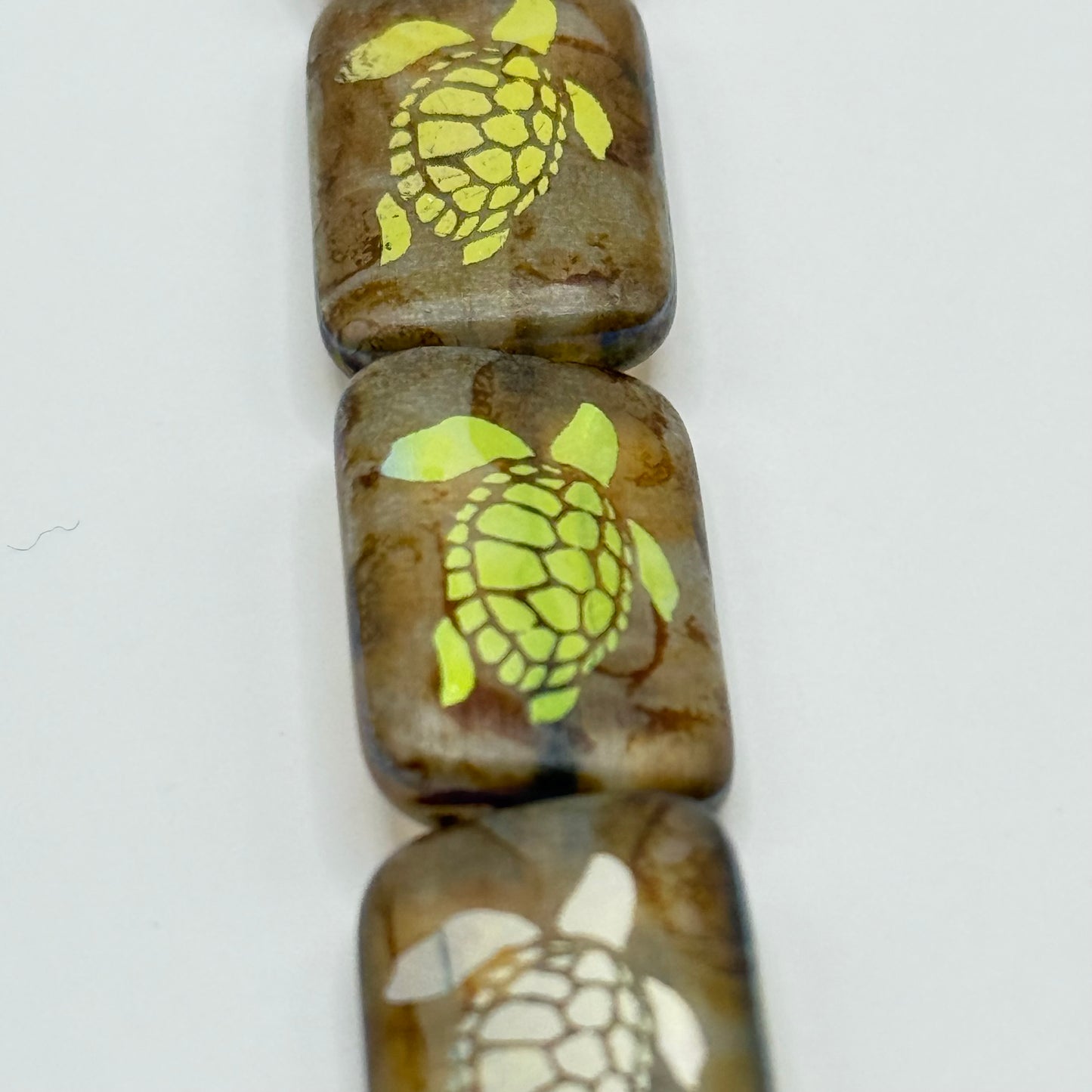 CZ - Turtle Beads (6pcs)