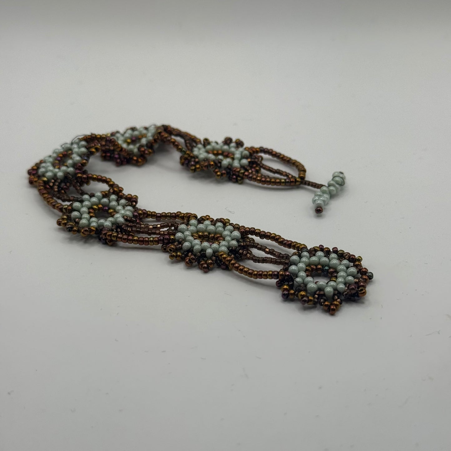 Daisy Bracelet - Copper and Green