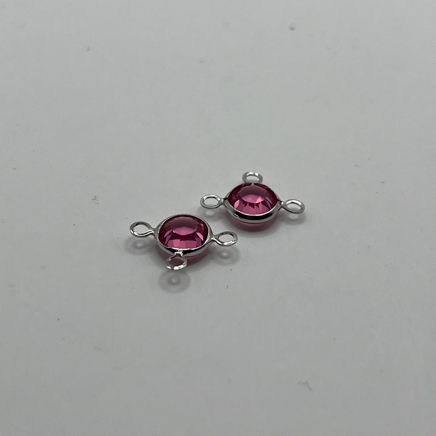 Swarovski Daisy Triple Loop Connector SS29 - Rose (2pcs)
