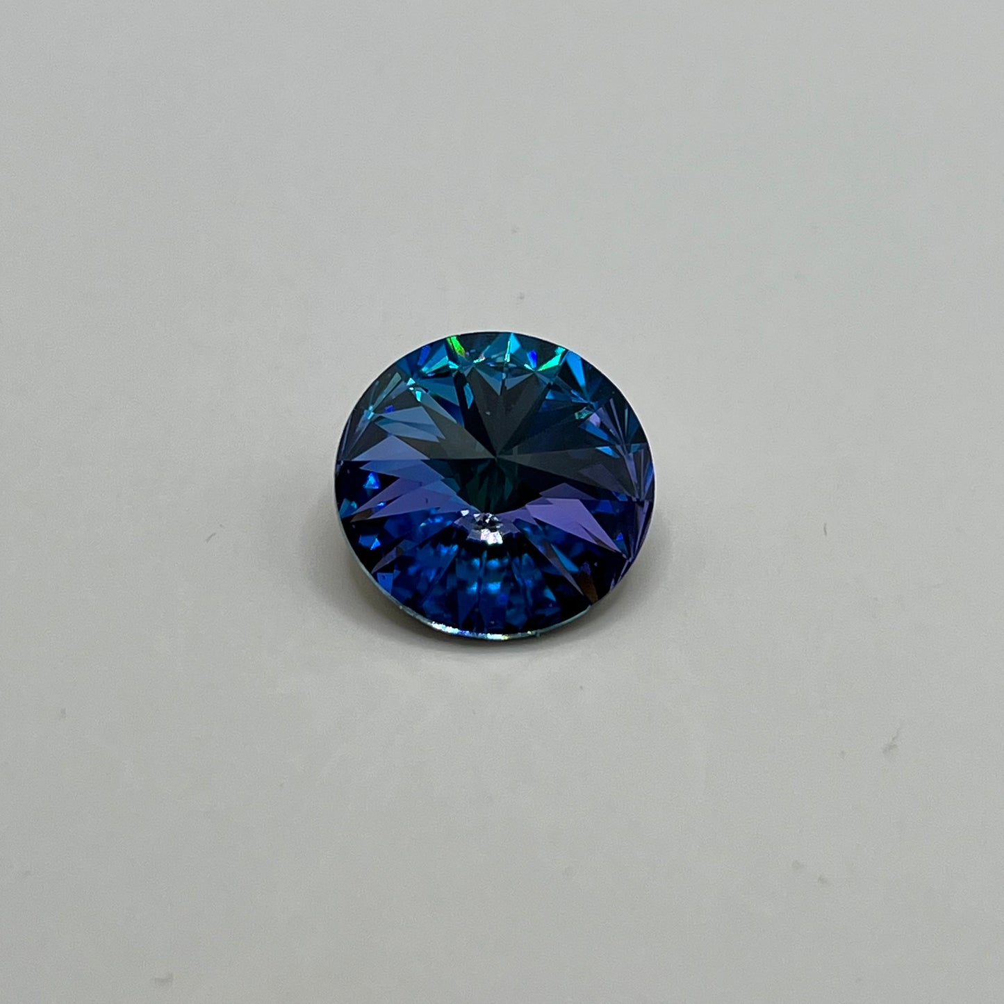 Swarovski 14MM Rivoli A1122 - Aqua / Light Vitrail