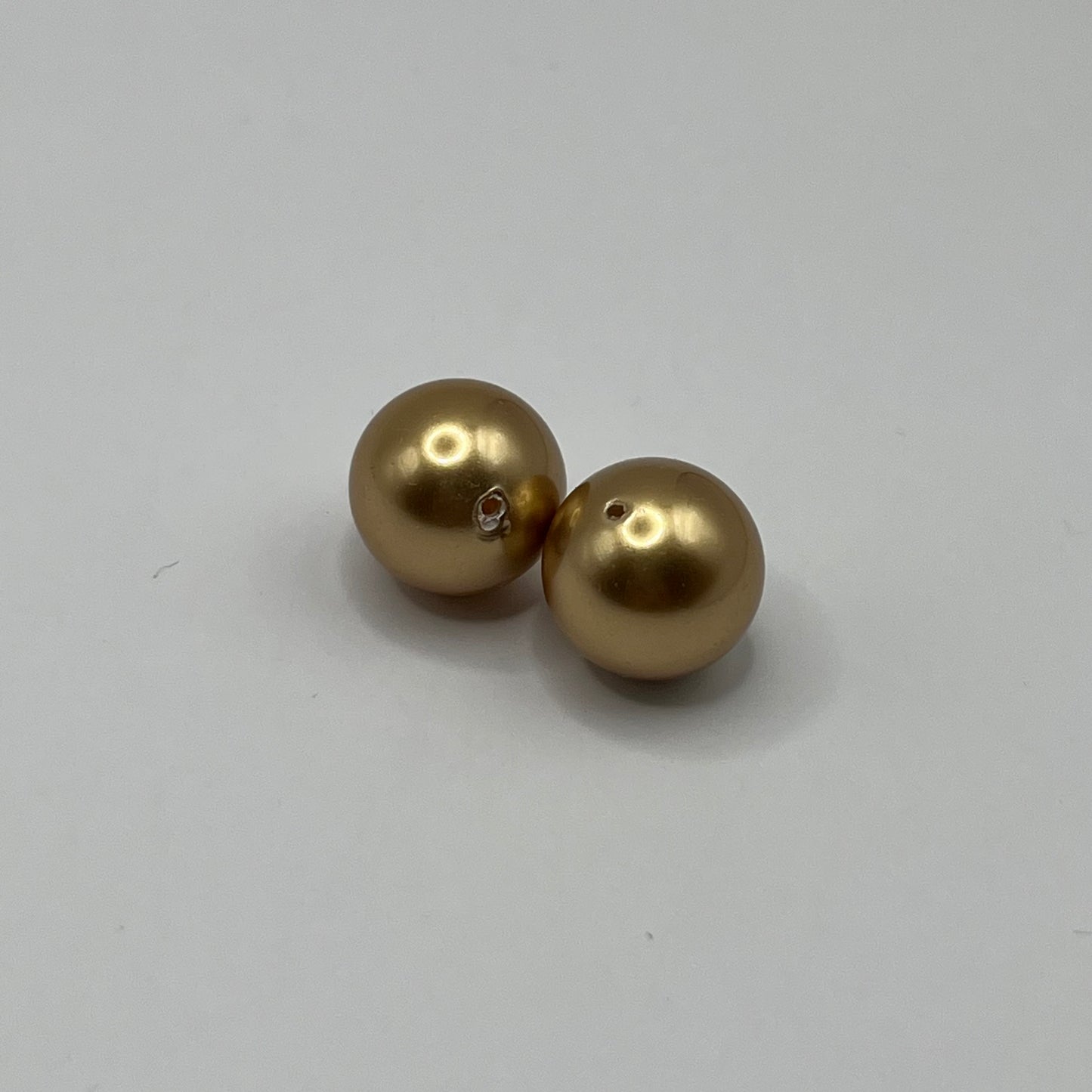 Swarovski 10MM Pearls - Bright Gold (2pcs)