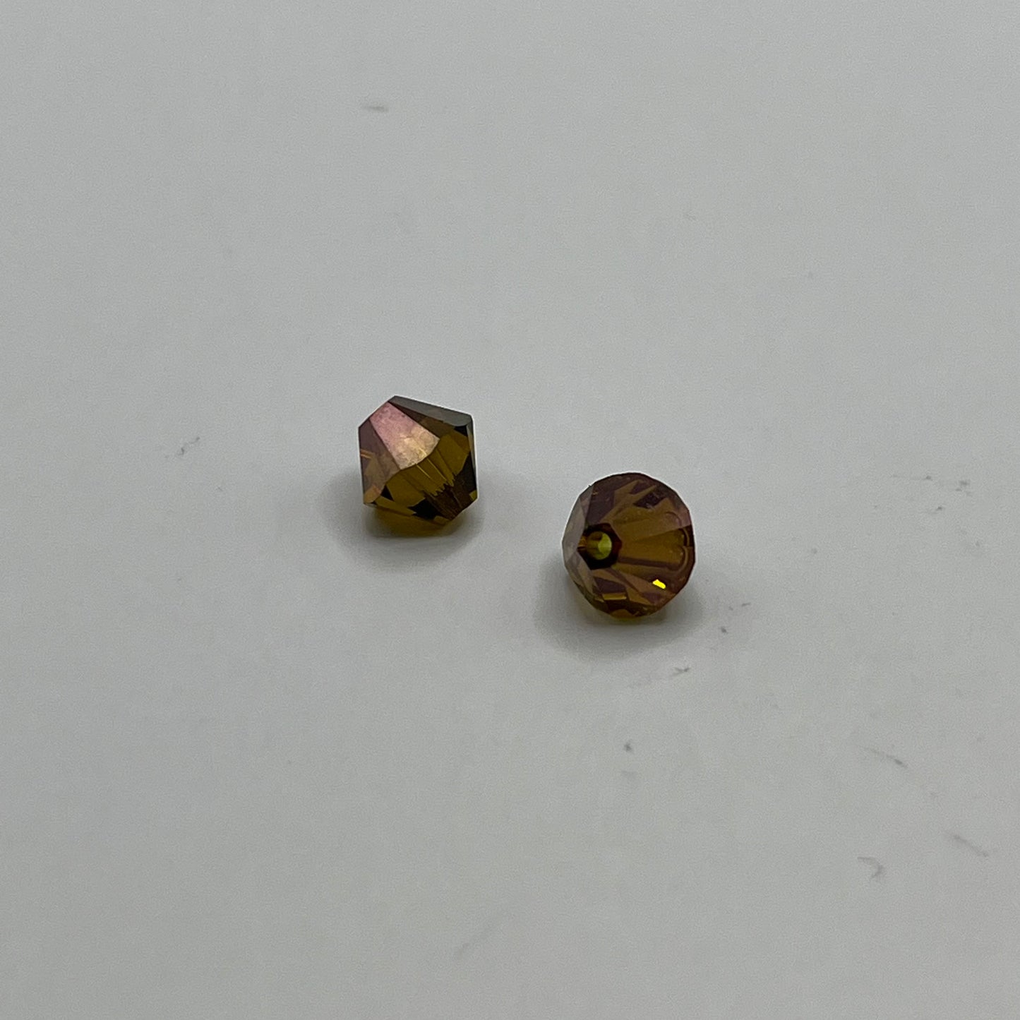 Swarovski 6MM Bicones - Olivine Copper (12pcs)