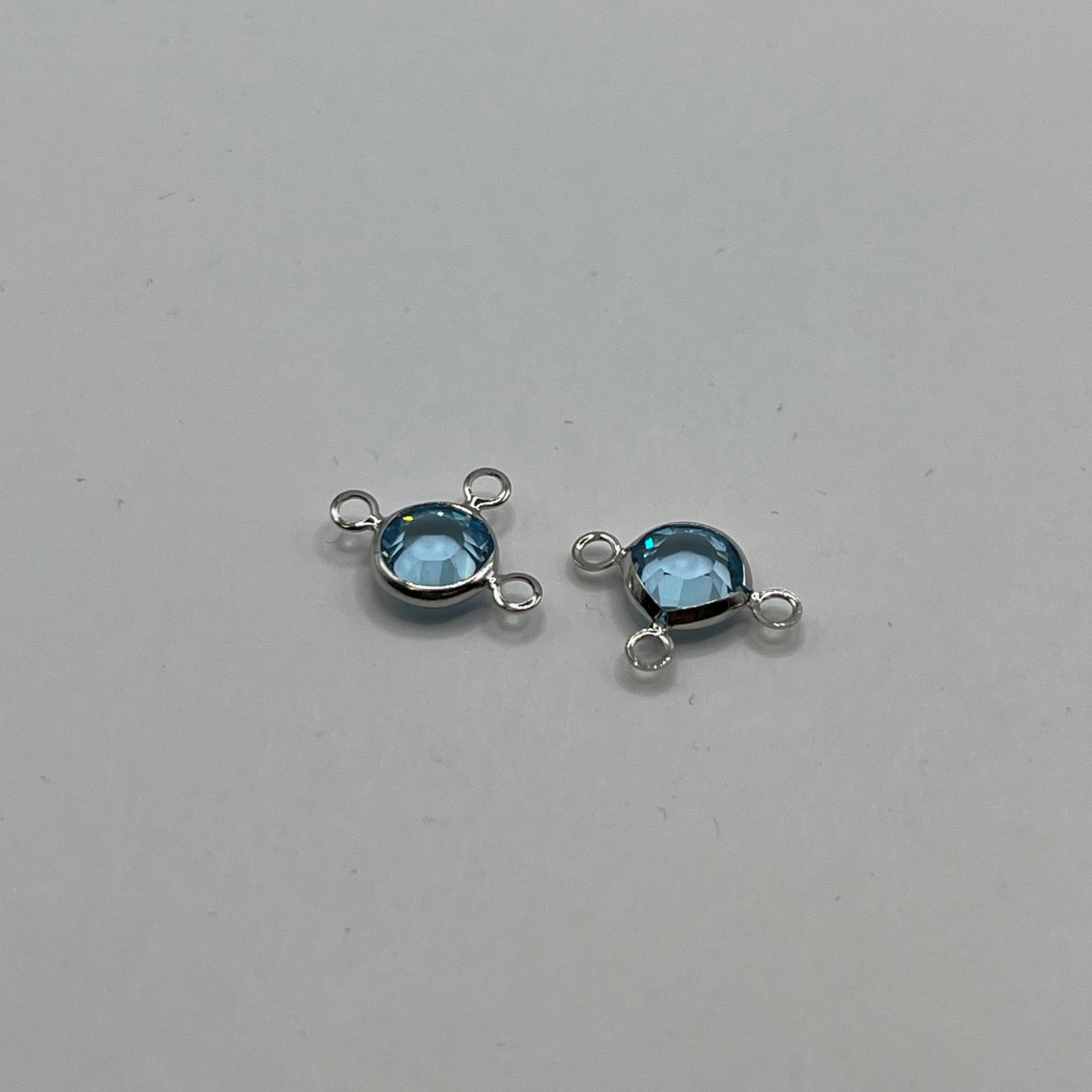 Swarovski Daisy Triple Loop Connector SS29 - Aqua (2pcs)