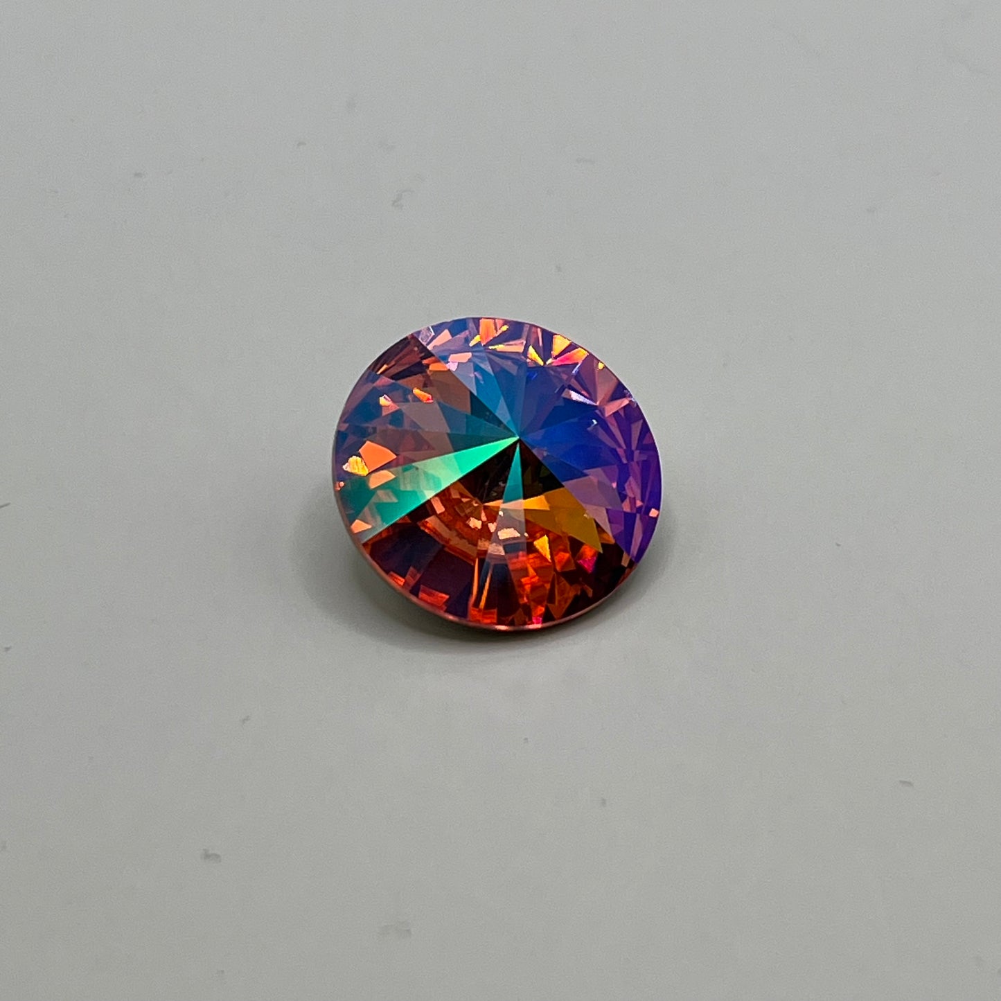 Swarovski 18MM Rivoli A1122 - Rose / Glacier Blue
