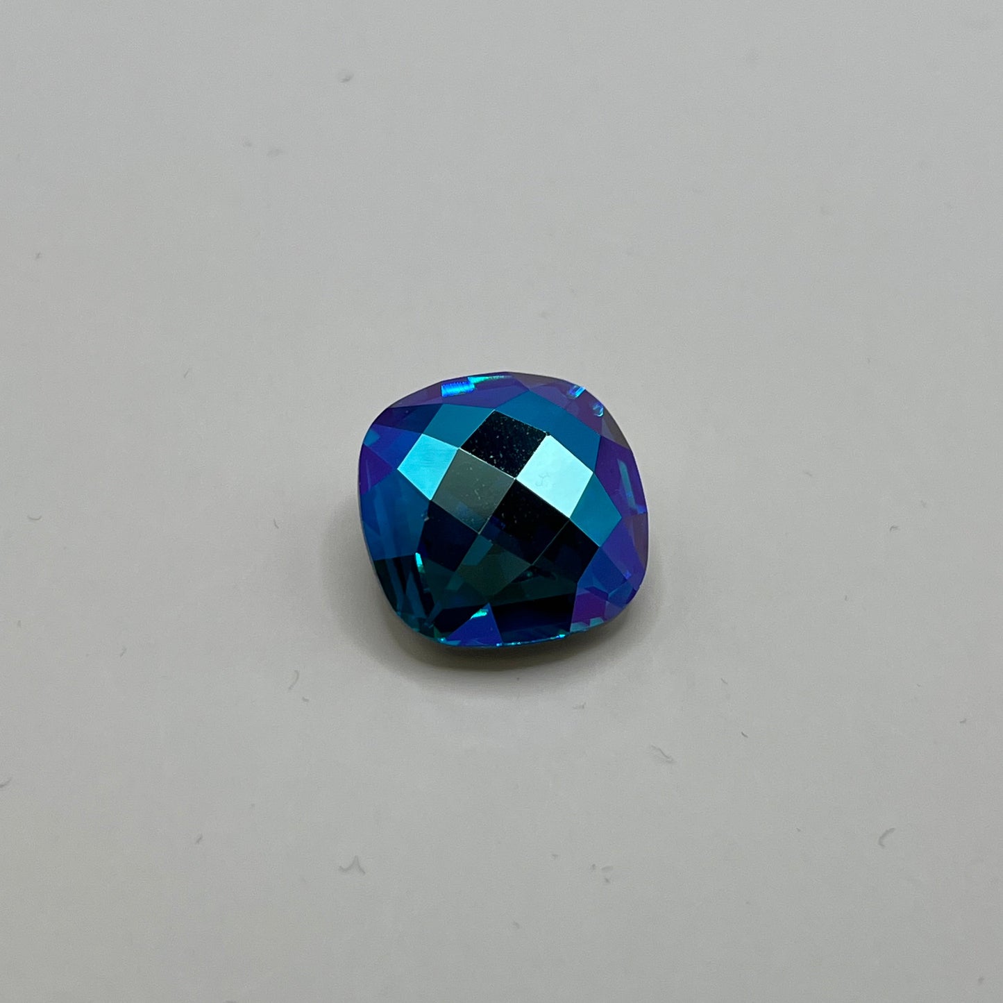 Swarovski 16MM Classical Square A4461 Capri Blue / Blue AB