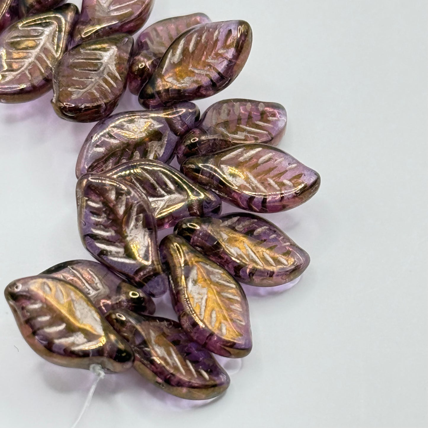 Czech Glass - Leaf Beads