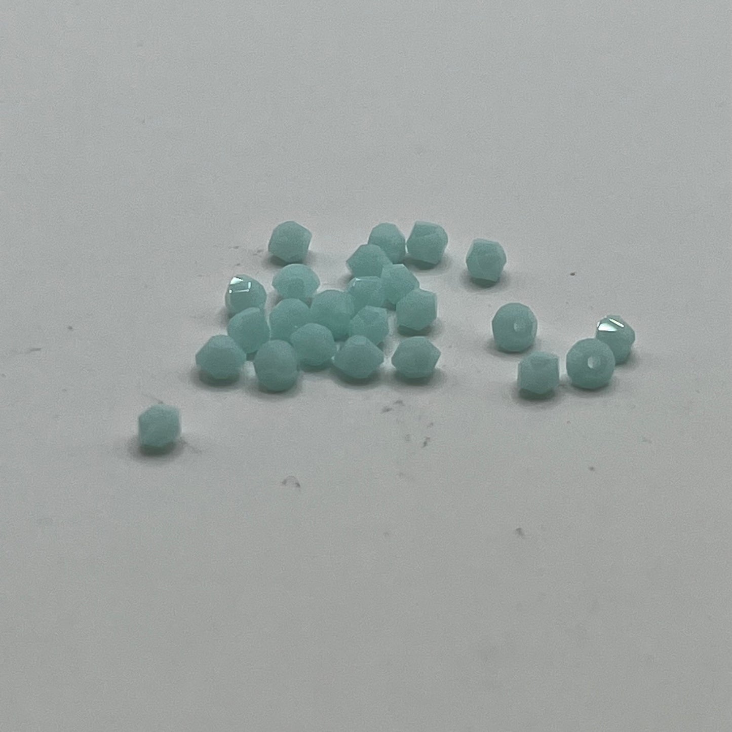 Swarovski 3MM Bicones - Mint Alabaster (24pcs)