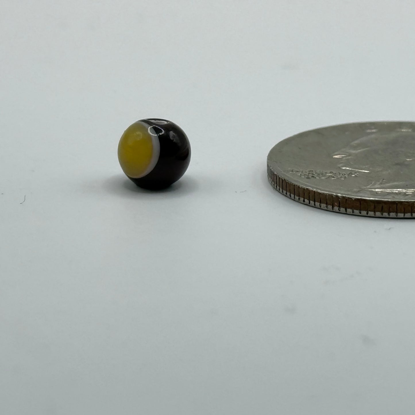 6MM Buckeye Lampwork Bead
