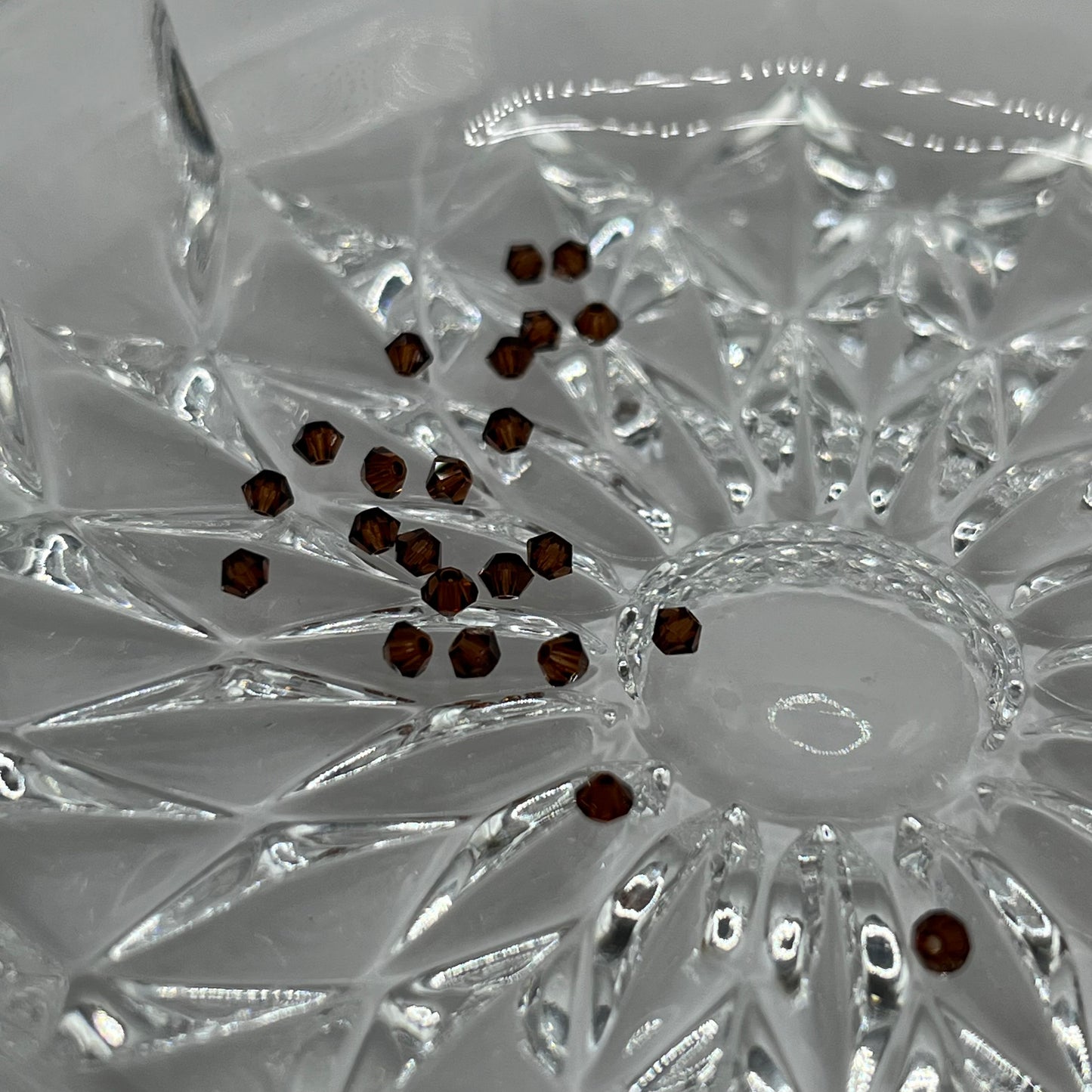 Swarovski 2.5MM Bicones - Smoked Topaz (24pcs)