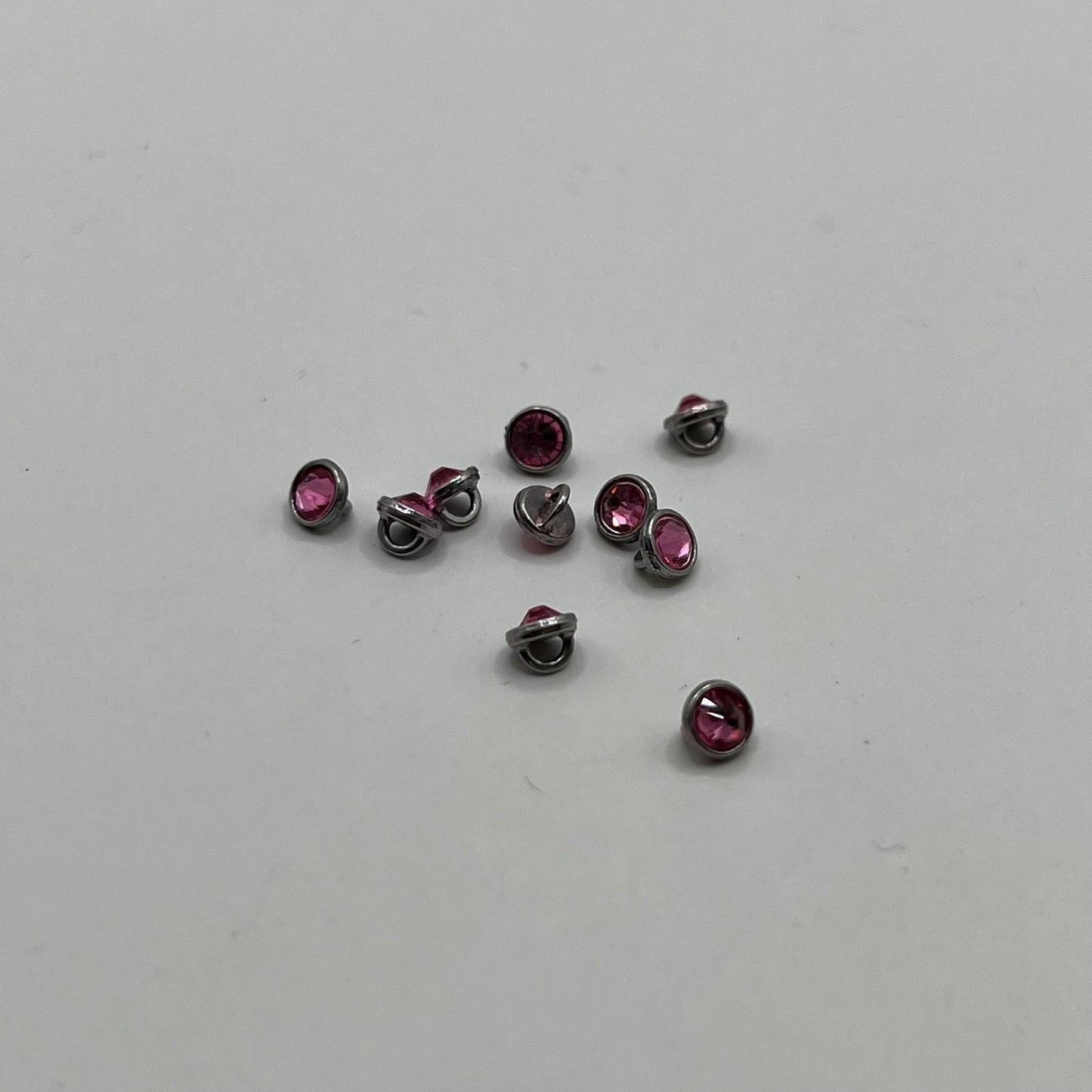 Swarovski 3MM Crystaletts - Rose / Silver Rhodium (10pcs)