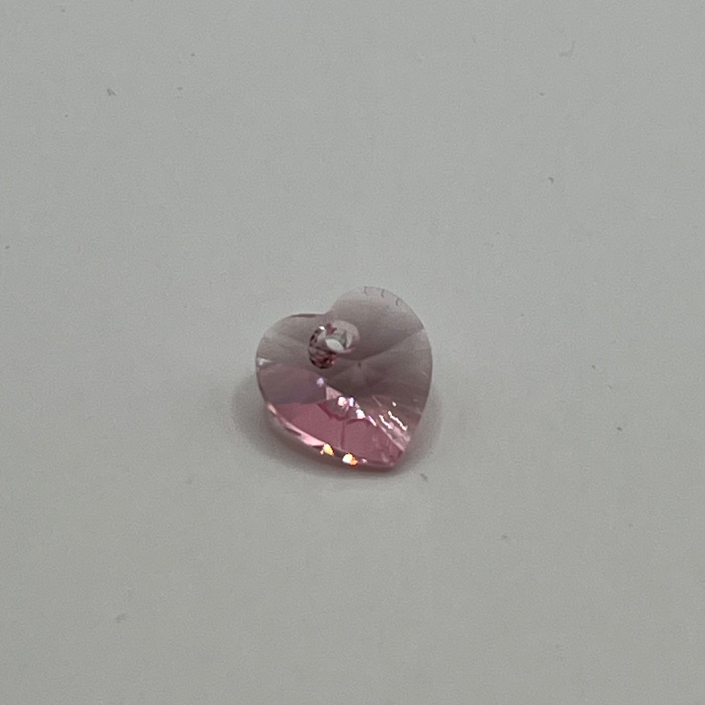 Swarovski 10MM Heart Pendant A6228 - Light Rose (4pcs)