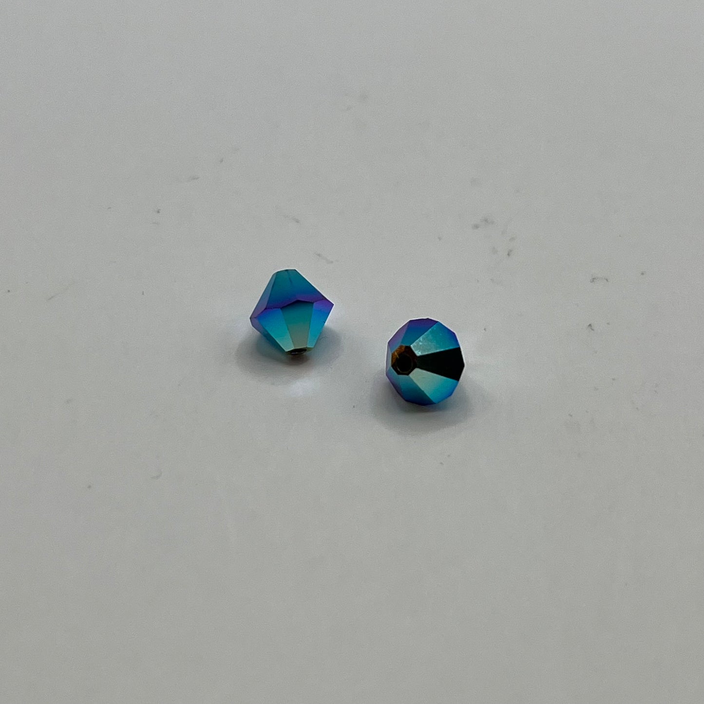 Swarovski 6MM Bicones - Blue Zircon AB2X (12pcs)