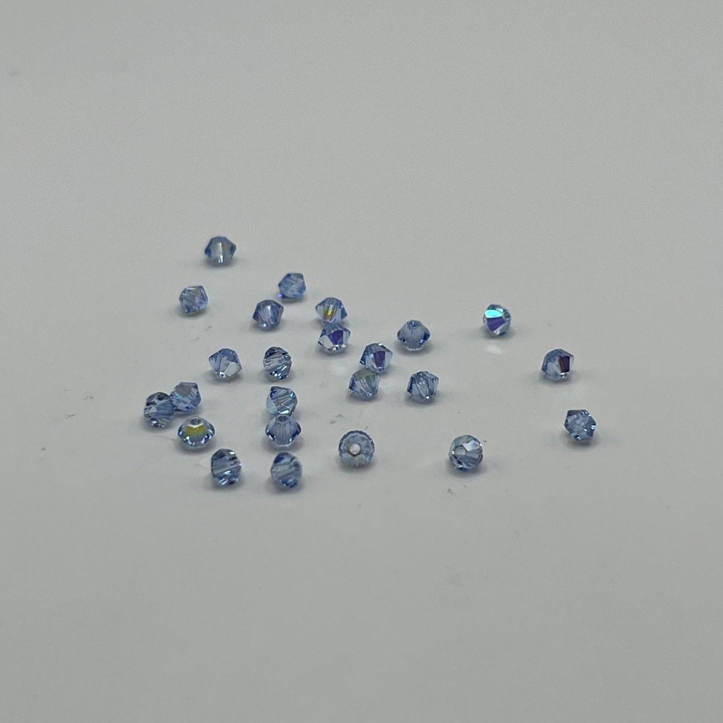 Swarovski 3MM Bicones - Light Sapphire AB (24pcs)